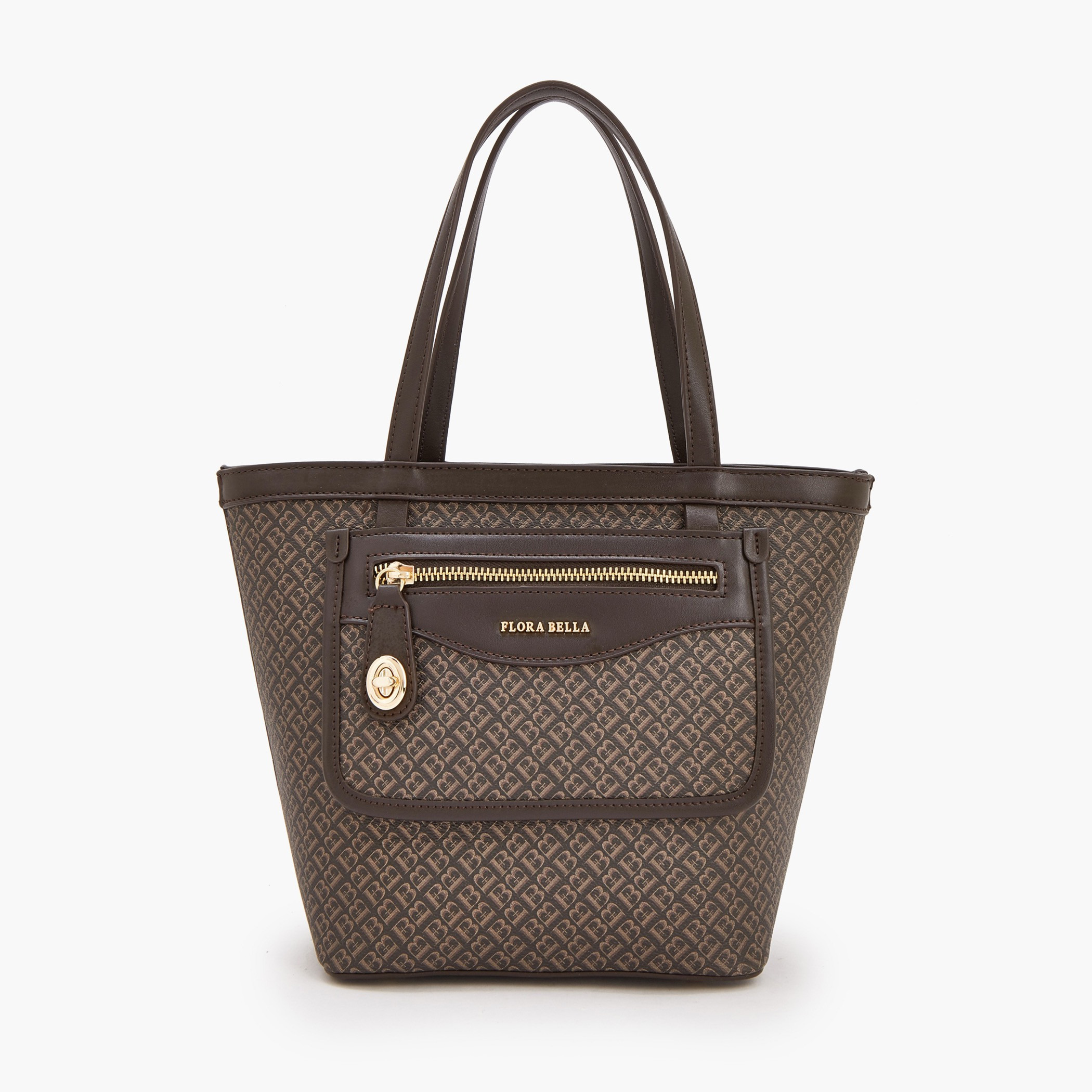 شنطة توتي بطبعات مونوجرام وجيب أمامي من فلورا بيلا-women-bagsandwallets-handbags-image-1