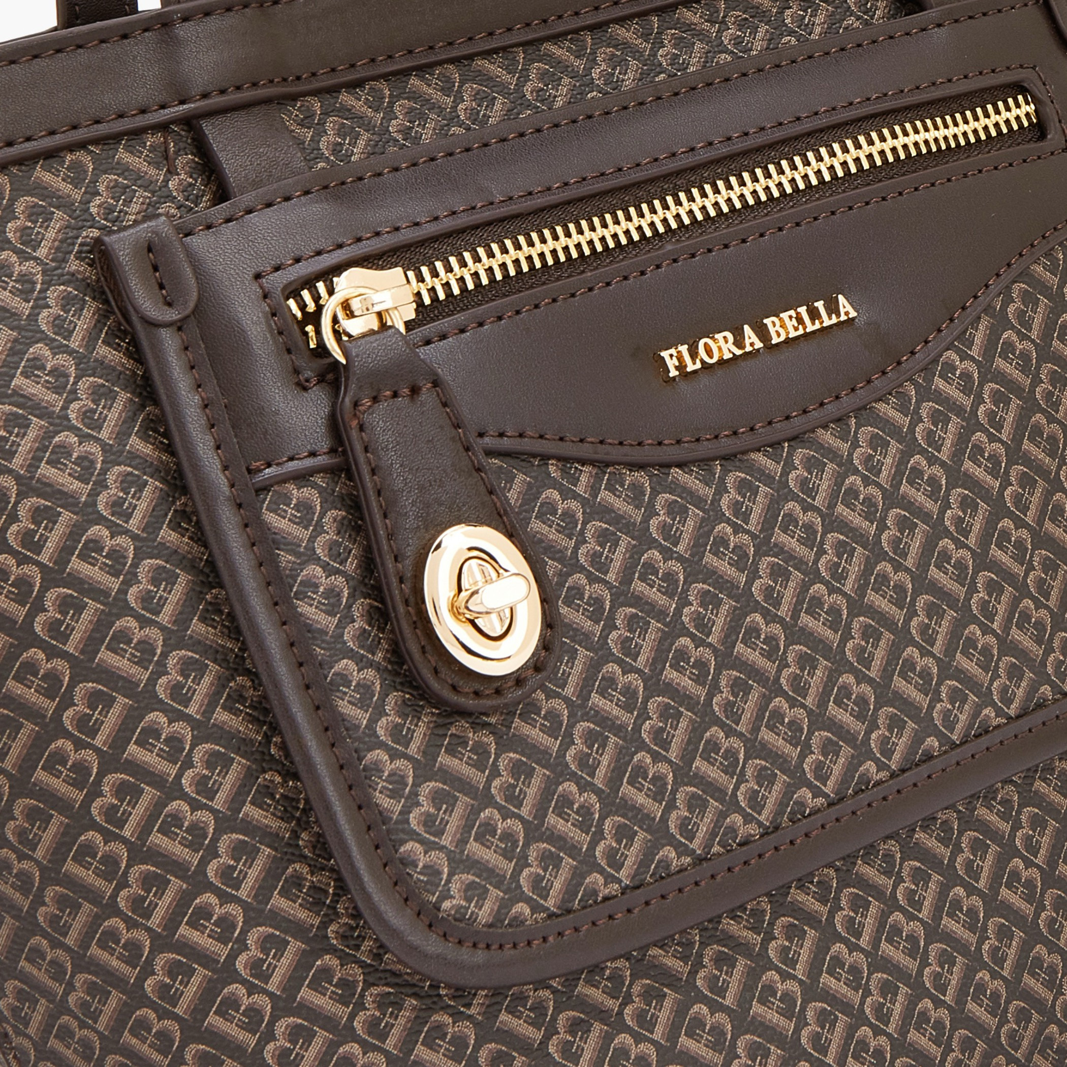 شنطة توتي بطبعات مونوجرام وجيب أمامي من فلورا بيلا-women-bagsandwallets-handbags-image-3