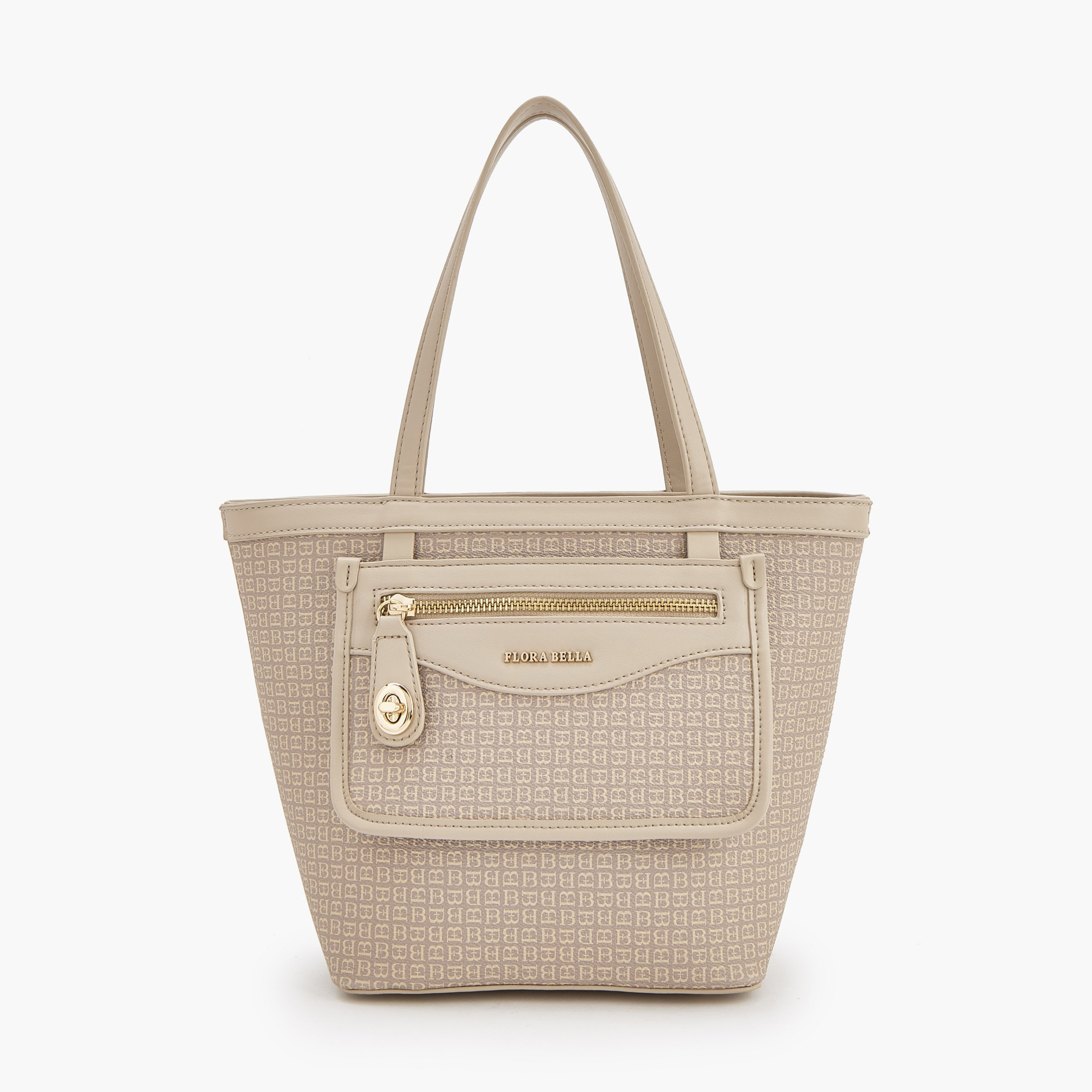 شنطة توتي بطبعات مونوجرام وجيب أمامي من فلورا بيلا-women-bagsandwallets-handbags-image-1