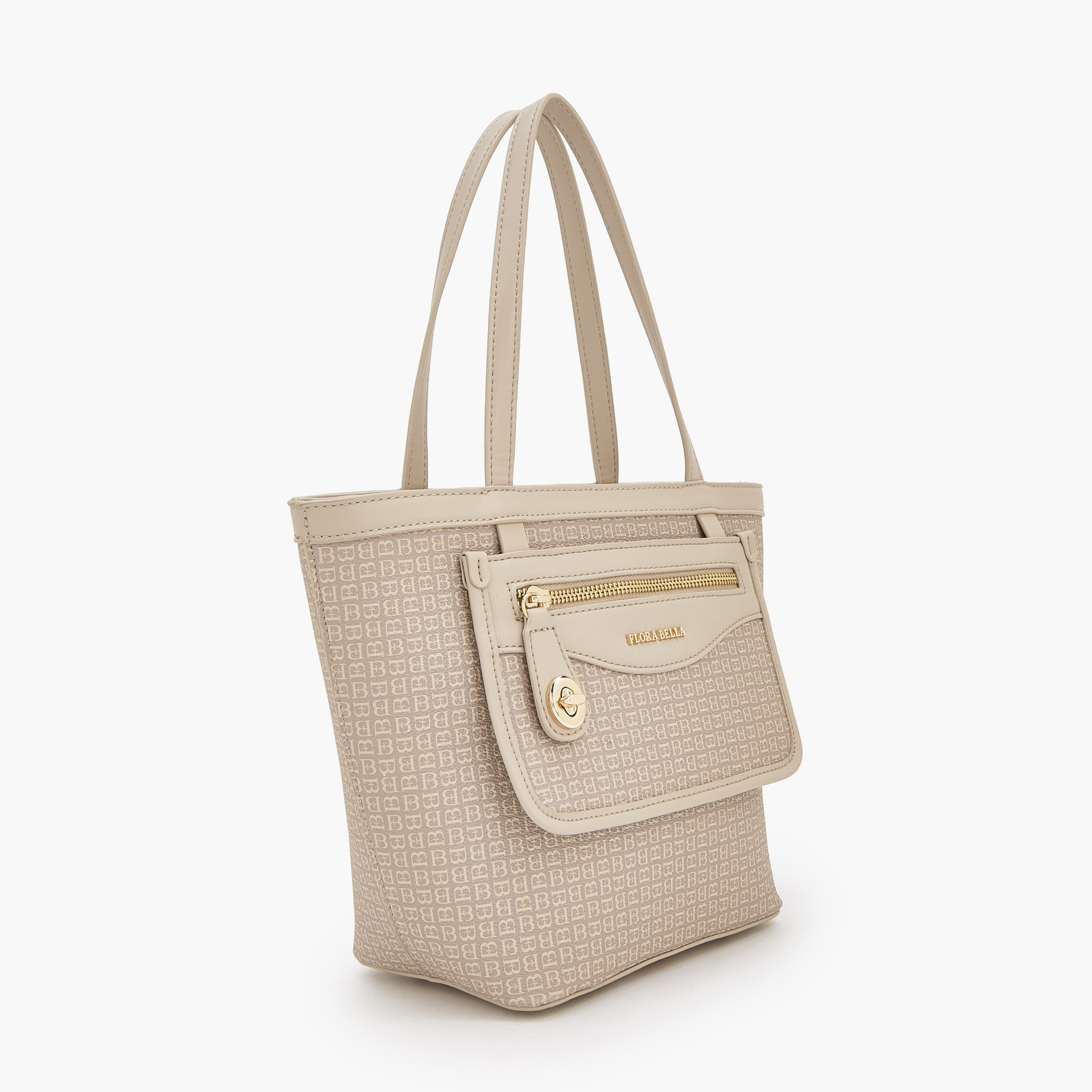 شنطة توتي بطبعات مونوجرام وجيب أمامي من فلورا بيلا-women-bagsandwallets-handbags-image-2