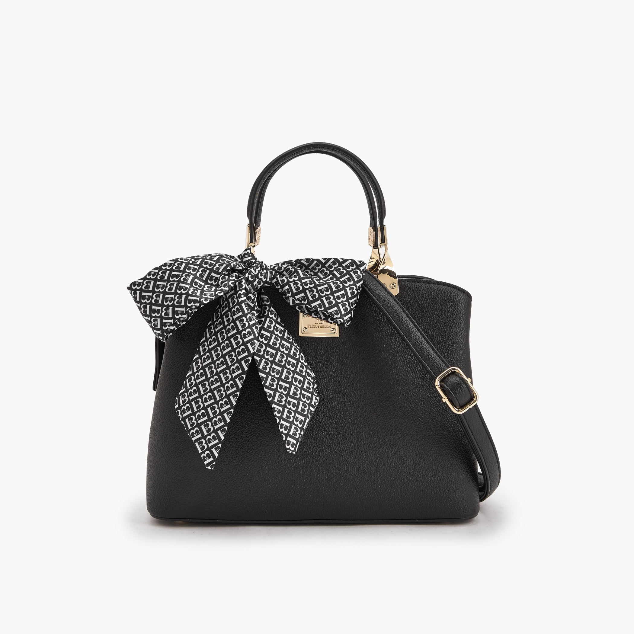 شنطة ساتشل بارزة الملمس بتفاصيل وشاح من فلورا بيلا-women-bagsandwallets-handbags-image-1