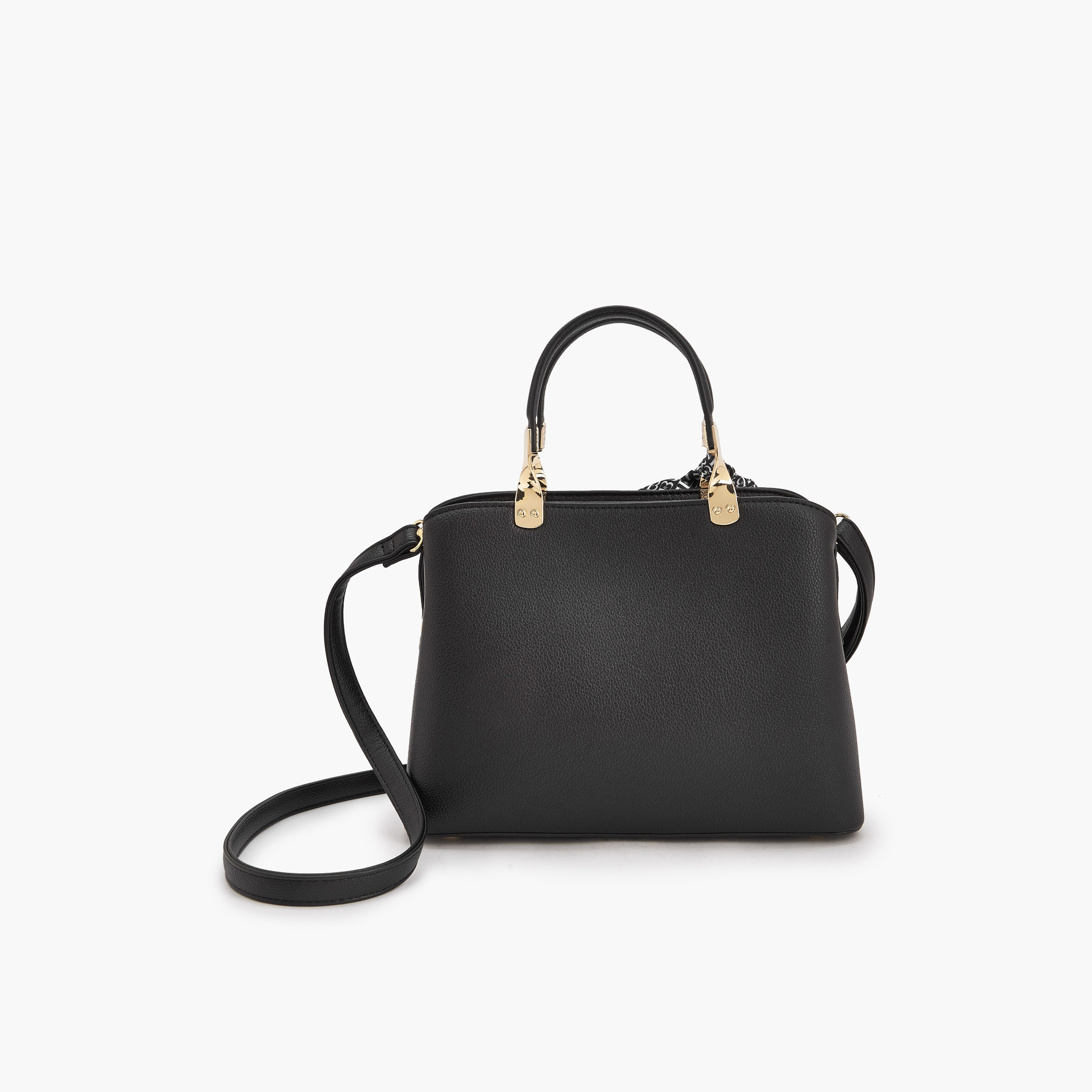 شنطة ساتشل بارزة الملمس بتفاصيل وشاح من فلورا بيلا-women-bagsandwallets-handbags-image-5