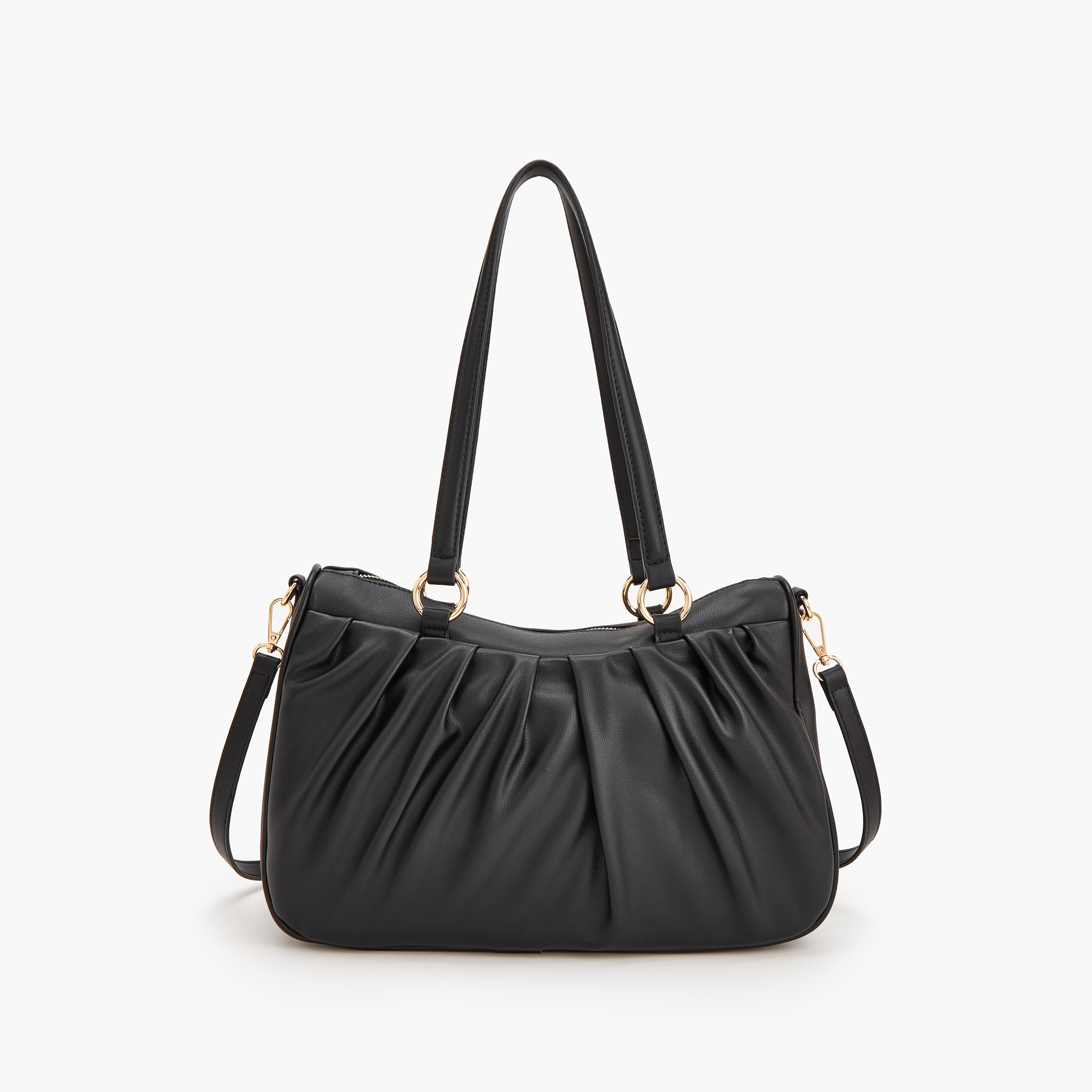 Flora Bella Pleated Shoulder Bag with Detachable Strap-women-bagsandwallets-handbags-image-4