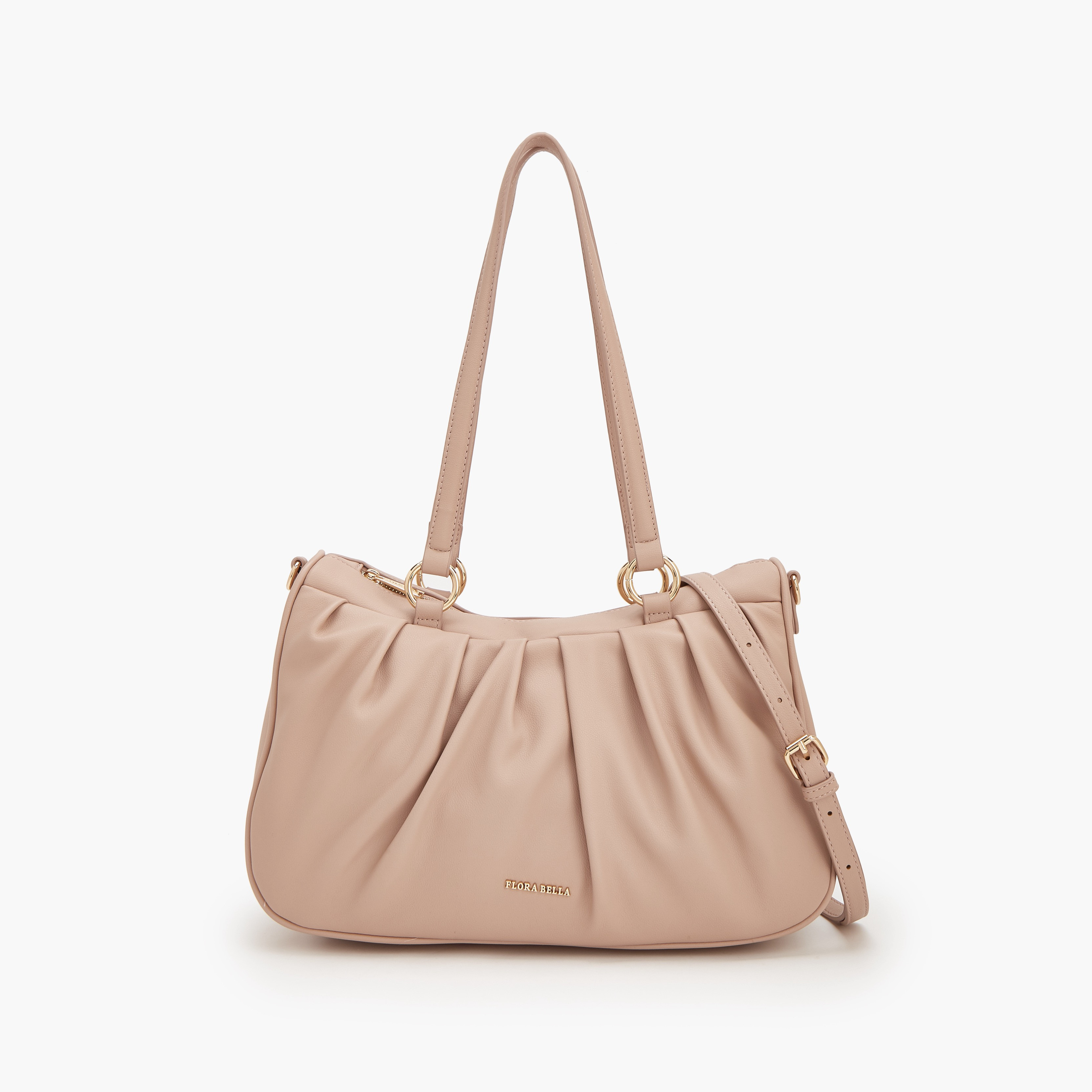 Flora Bella Pleated Shoulder Bag with Detachable Strap-women-bagsandwallets-handbags-image-1