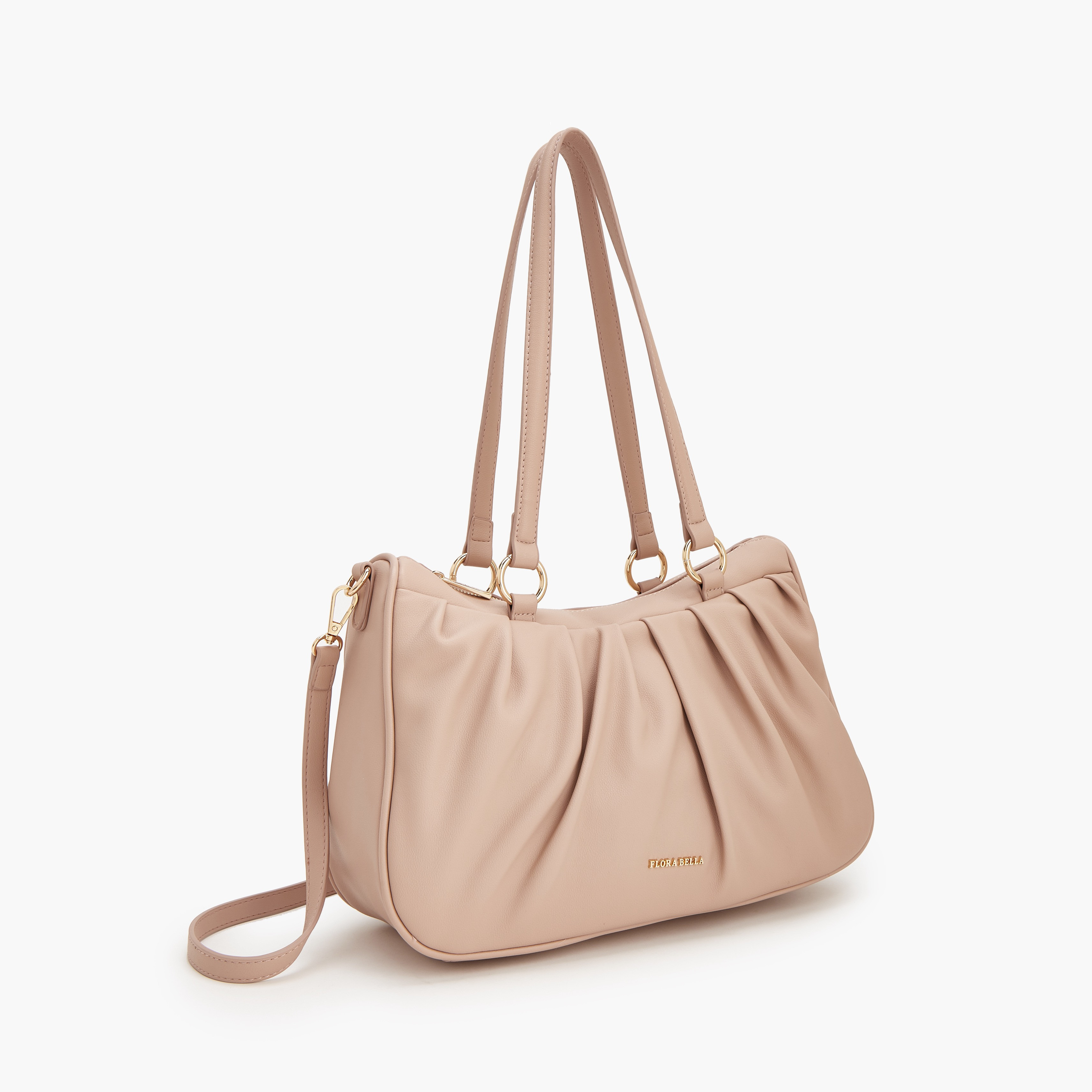 Flora Bella Pleated Shoulder Bag with Detachable Strap-women-bagsandwallets-handbags-image-3