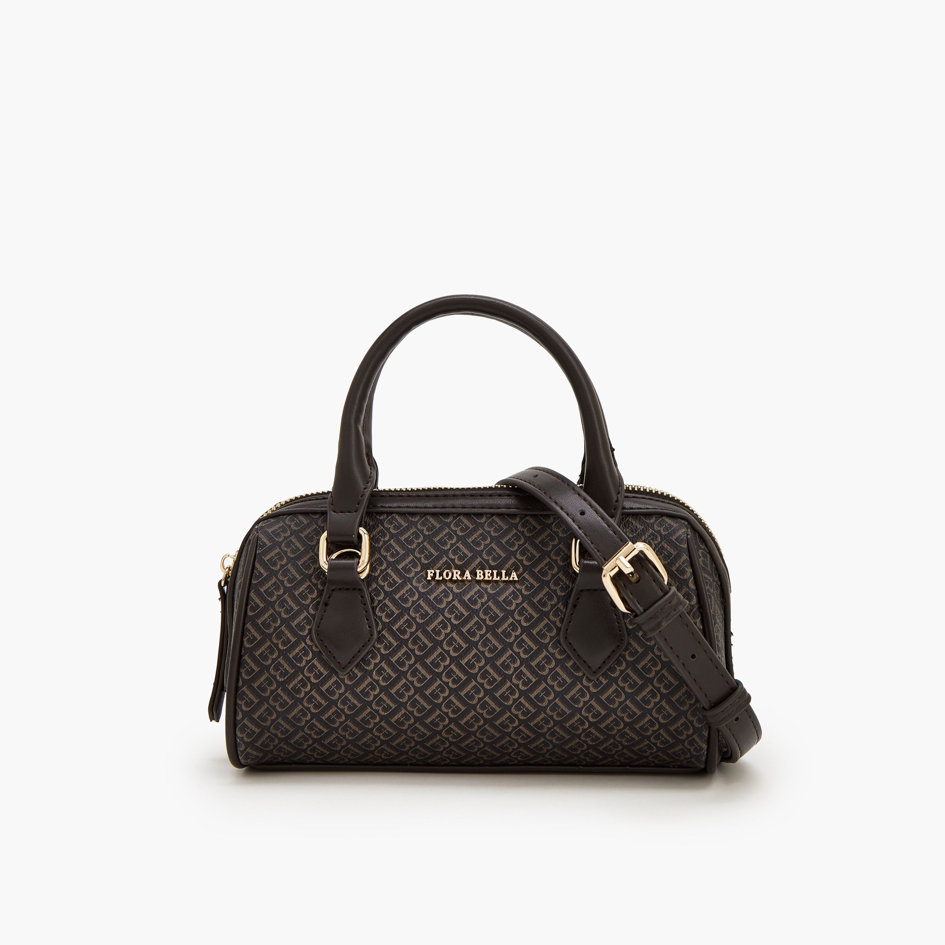 شنطة توتي بمقابض مزدوجة وطبعات مونوجرام من فلورا بيلا-women-bagsandwallets-handbags-image-1