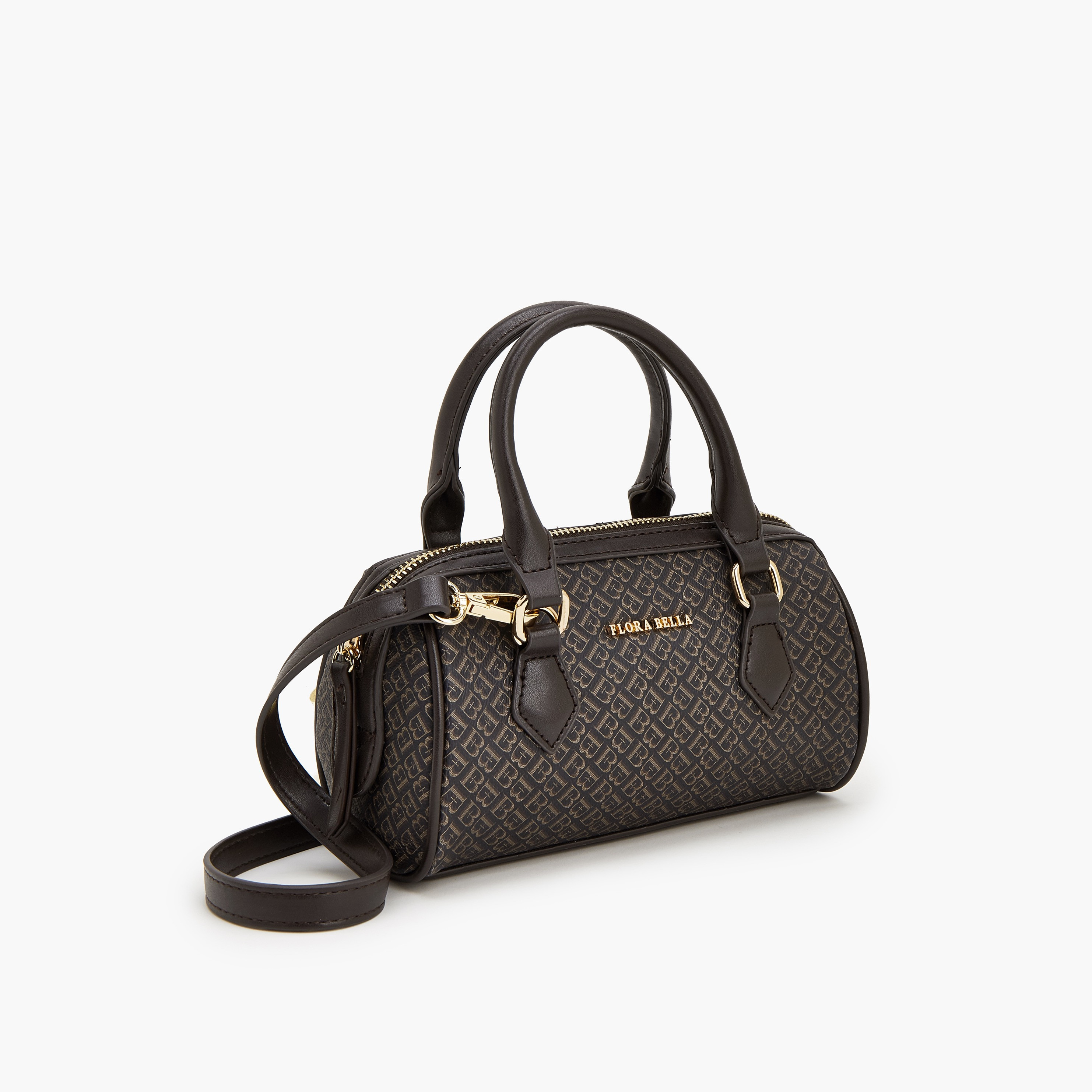 شنطة توتي بمقابض مزدوجة وطبعات مونوجرام من فلورا بيلا-women-bagsandwallets-handbags-image-3
