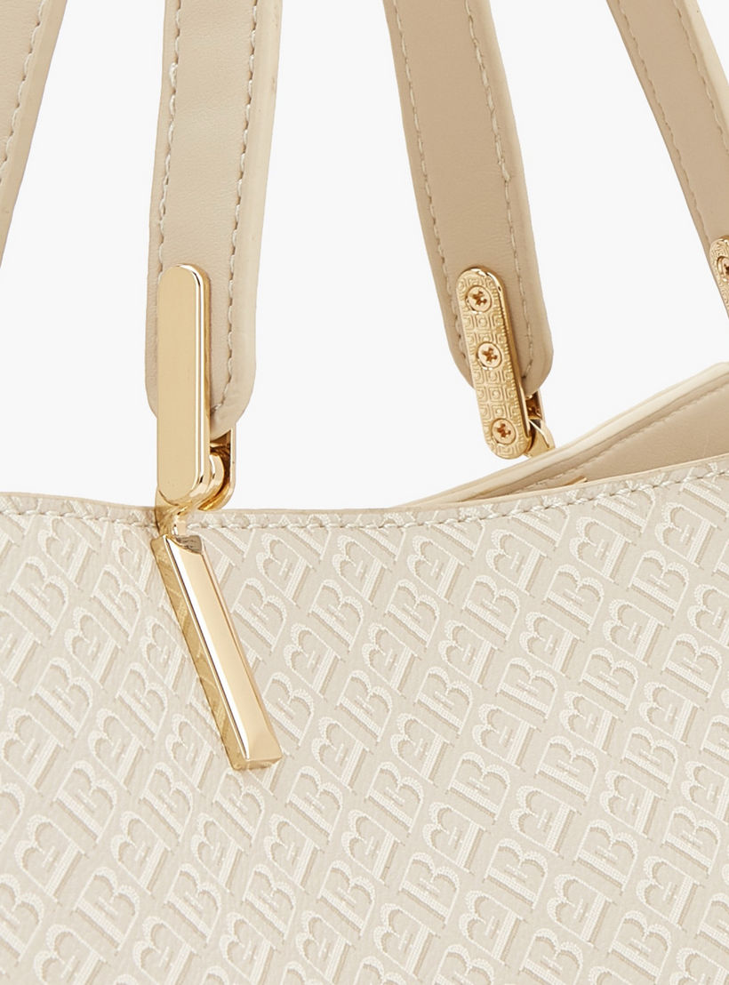 شنطة يد بطبعات مونوجرام مع حزام قابل للفصل من فلورا بيلا-women-bagsandwallets-handbags-image-4