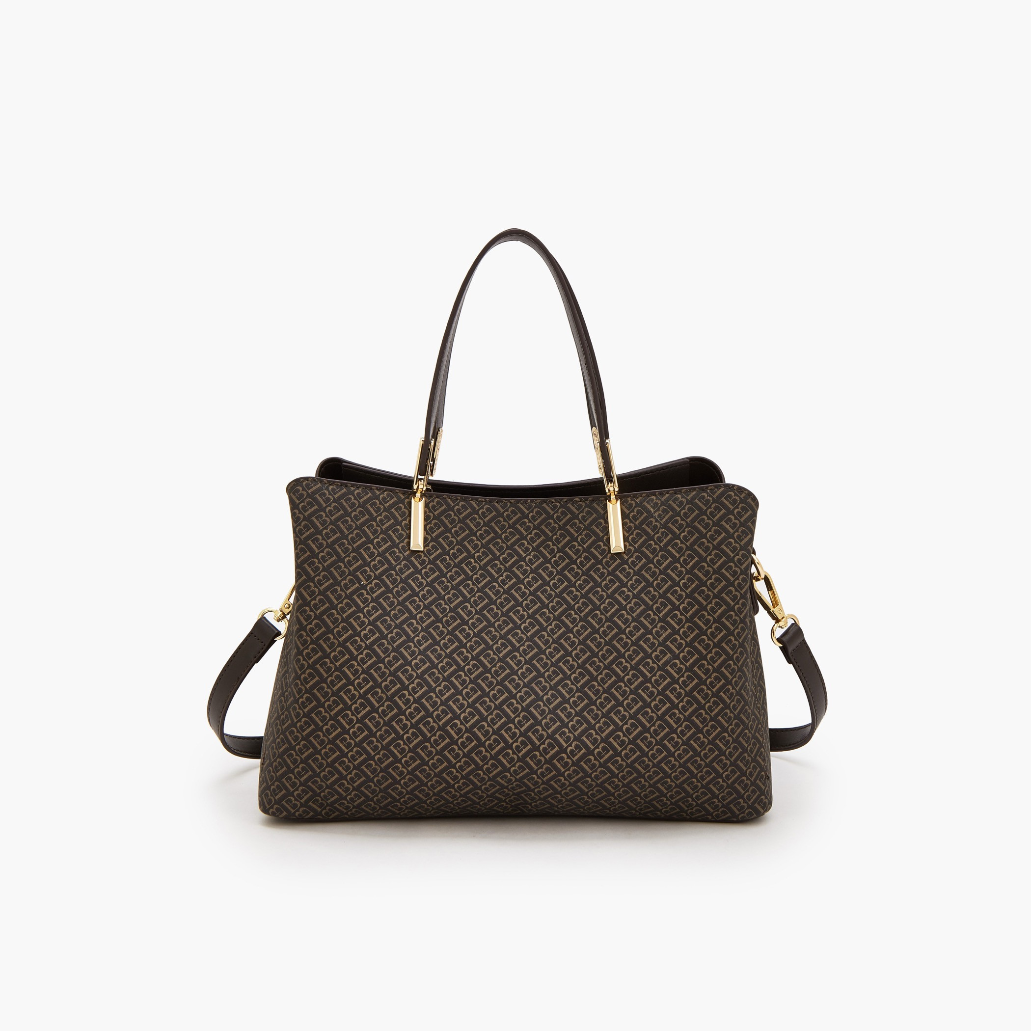 شنطة يد بطبعات مونوجرام مع حزام قابل للفصل من فلورا بيلا-women-bagsandwallets-handbags-image-5