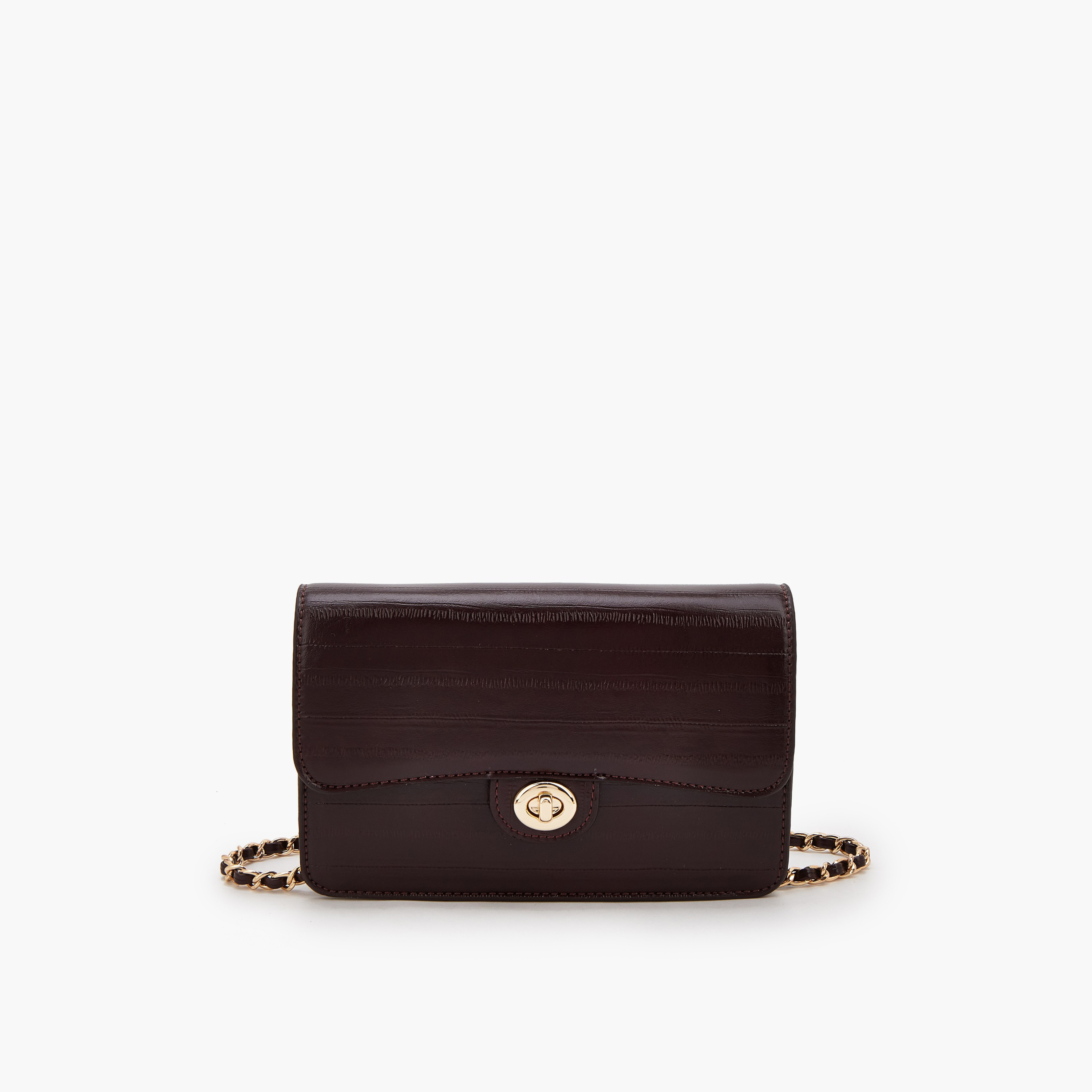 شنطة كروس بودي بارزة الملمس بحزام سلسلة من فلورا بيلا-women-bagsandwallets-handbags-image-1