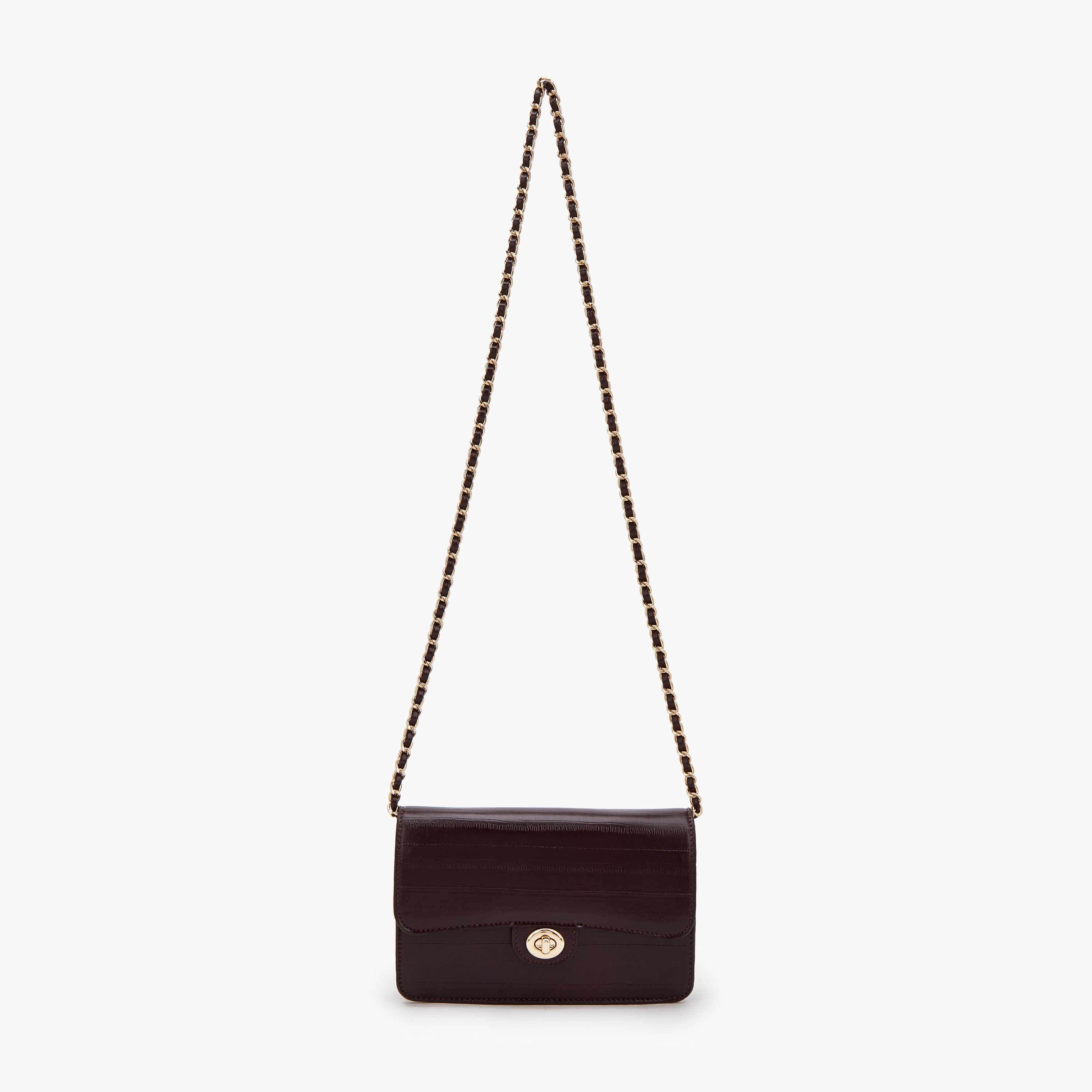 شنطة كروس بودي بارزة الملمس بحزام سلسلة من فلورا بيلا-women-bagsandwallets-handbags-image-2