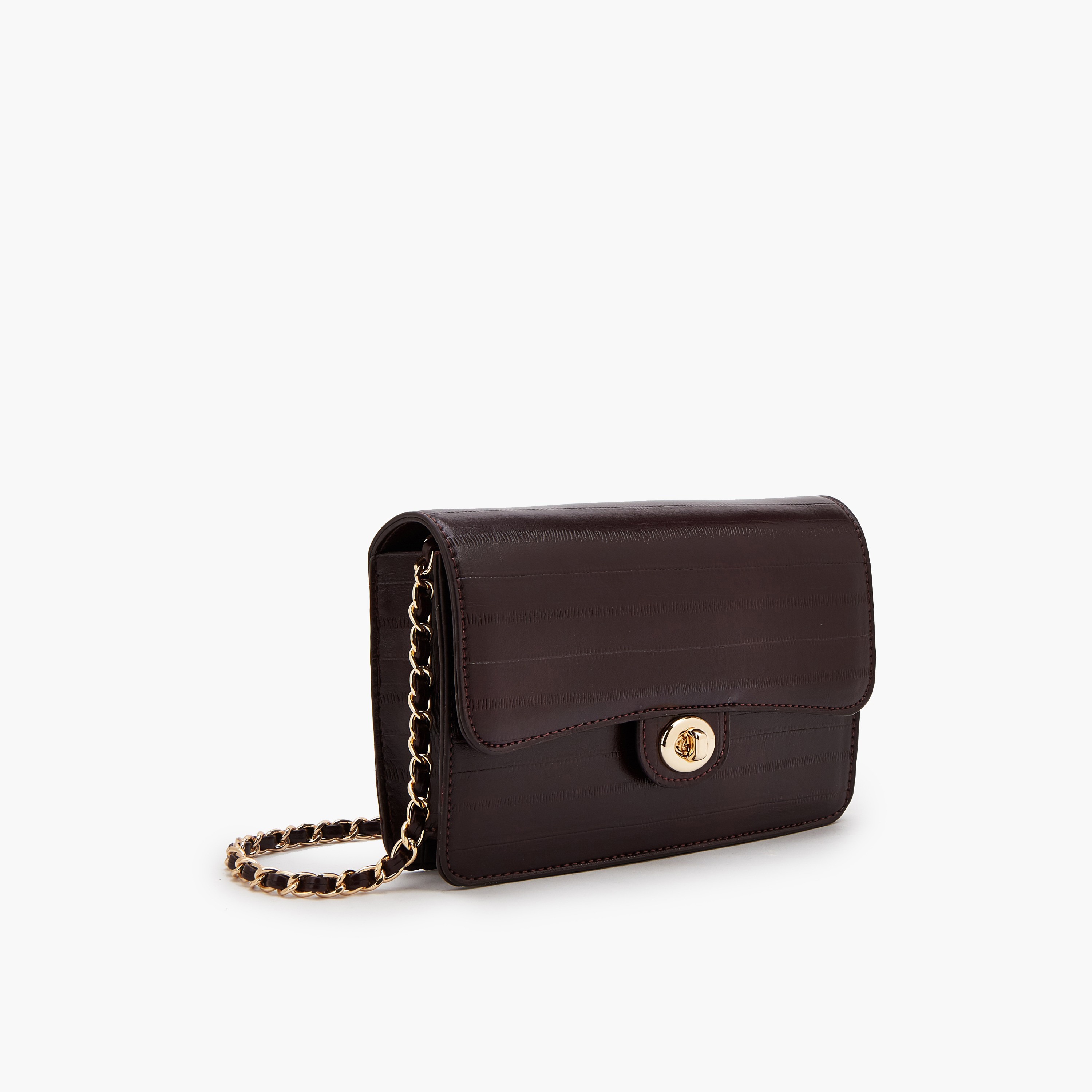 شنطة كروس بودي بارزة الملمس بحزام سلسلة من فلورا بيلا-women-bagsandwallets-handbags-image-3