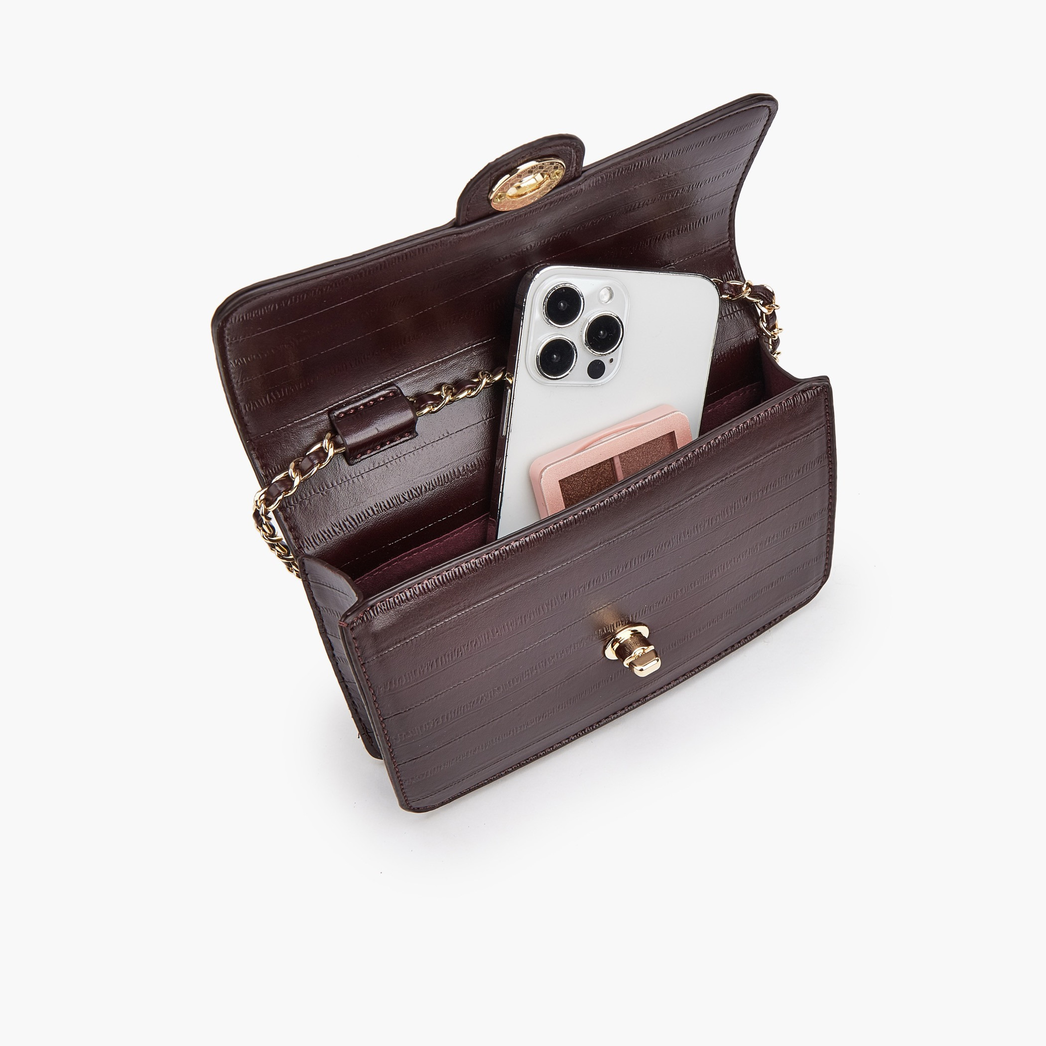 شنطة كروس بودي بارزة الملمس بحزام سلسلة من فلورا بيلا-women-bagsandwallets-handbags-image-7