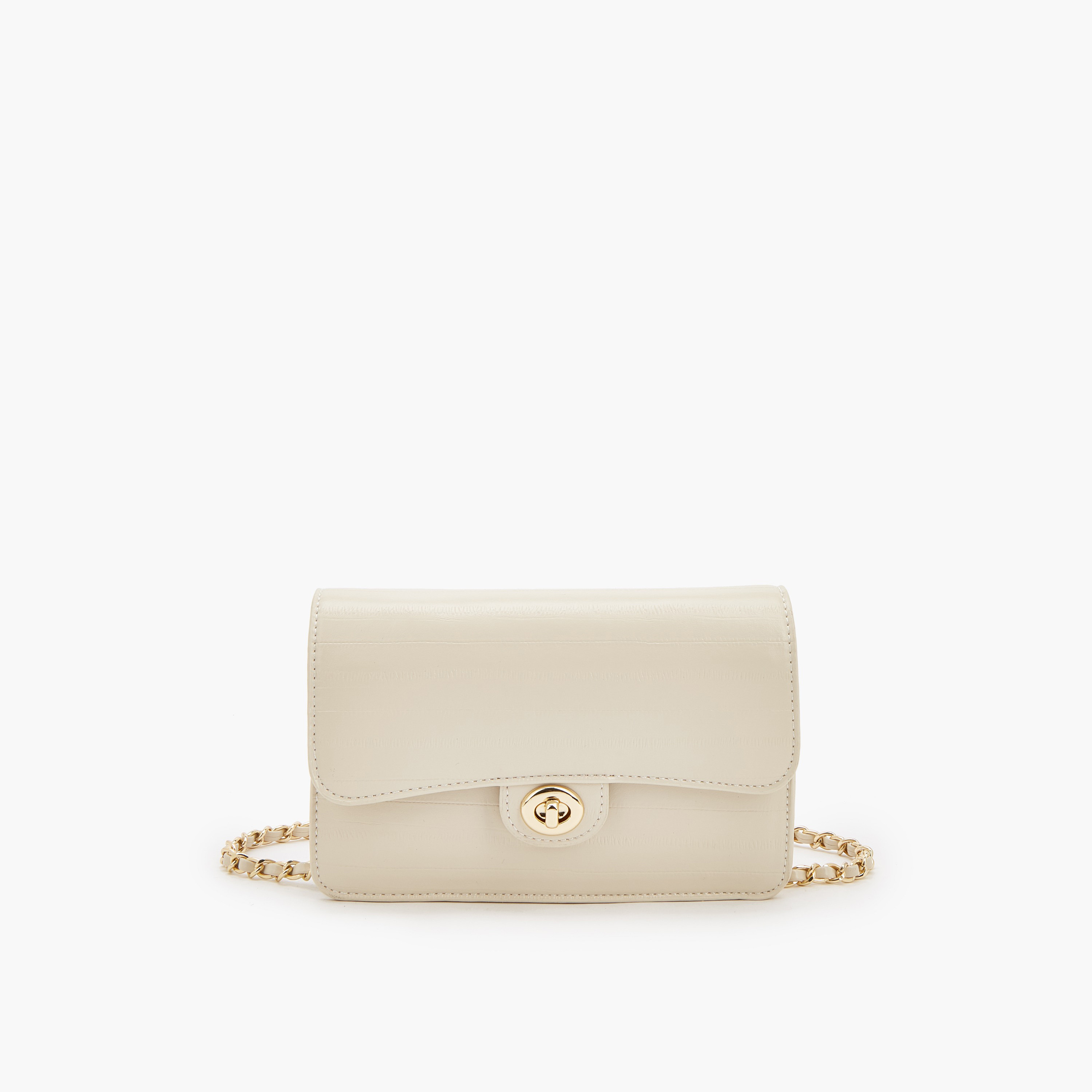 Flora Bella Textured Crossbody Bag with Chain Strap-women-bagsandwallets-handbags-image-1