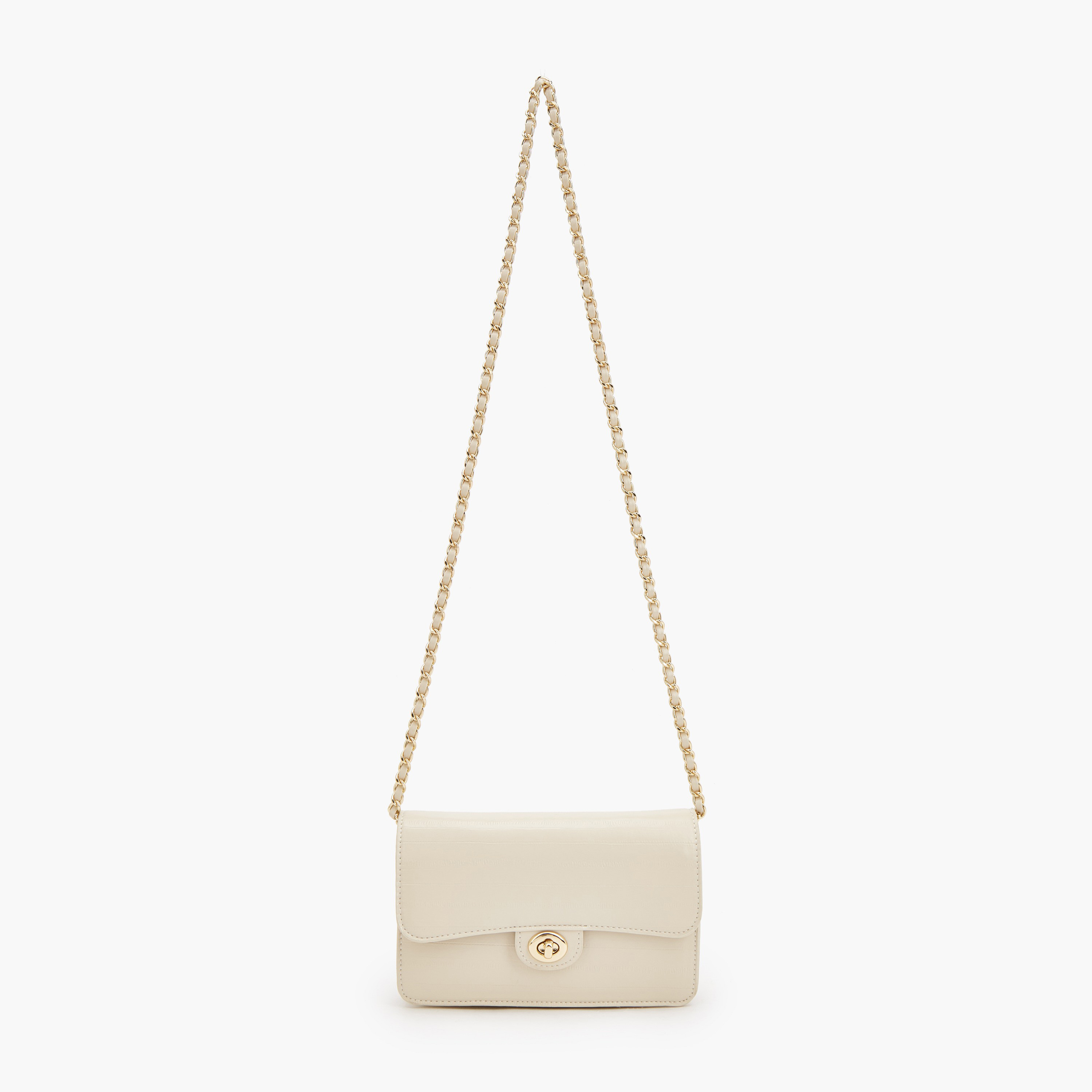 Flora Bella Textured Crossbody Bag with Chain Strap-women-bagsandwallets-handbags-image-2