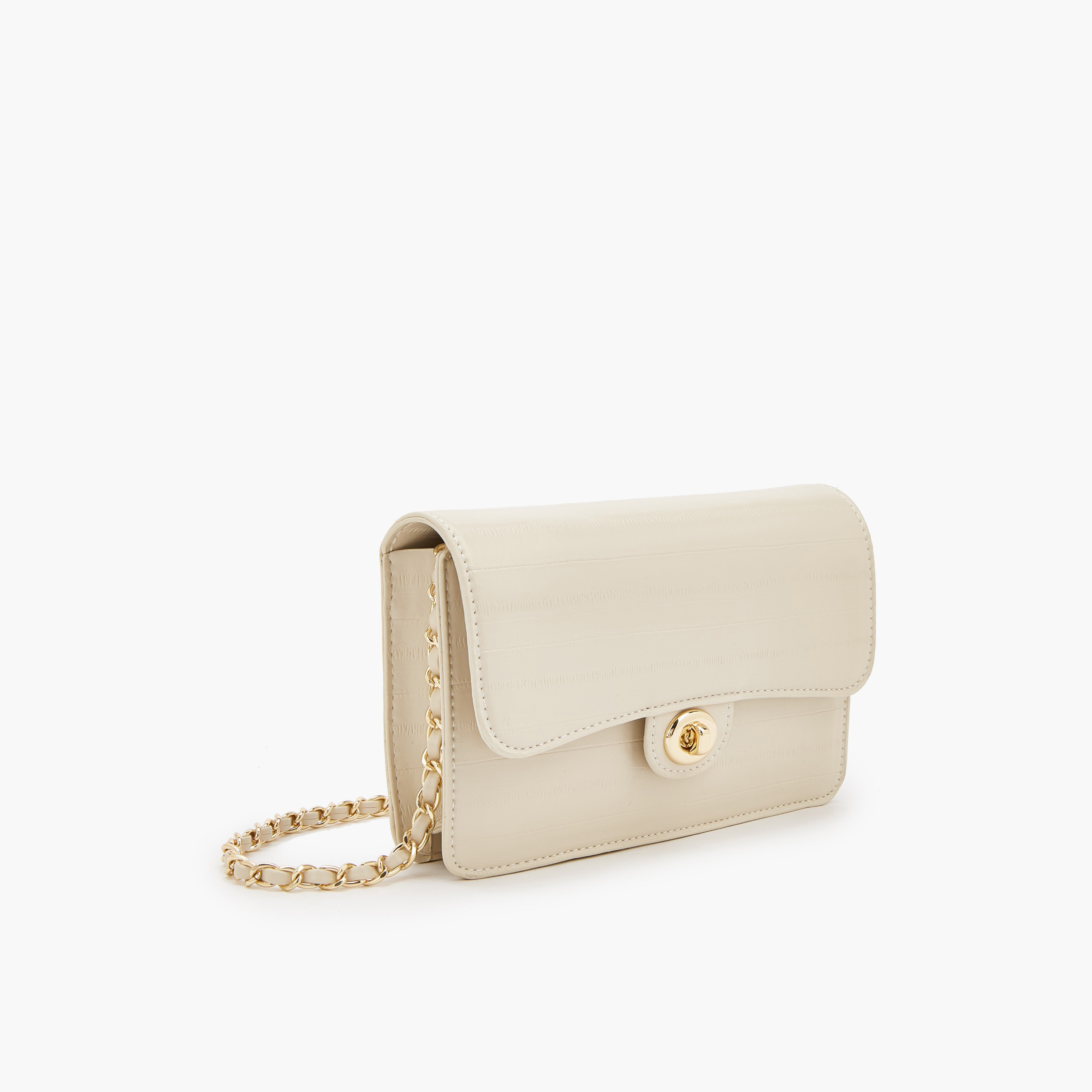 Flora Bella Textured Crossbody Bag with Chain Strap-women-bagsandwallets-handbags-image-3