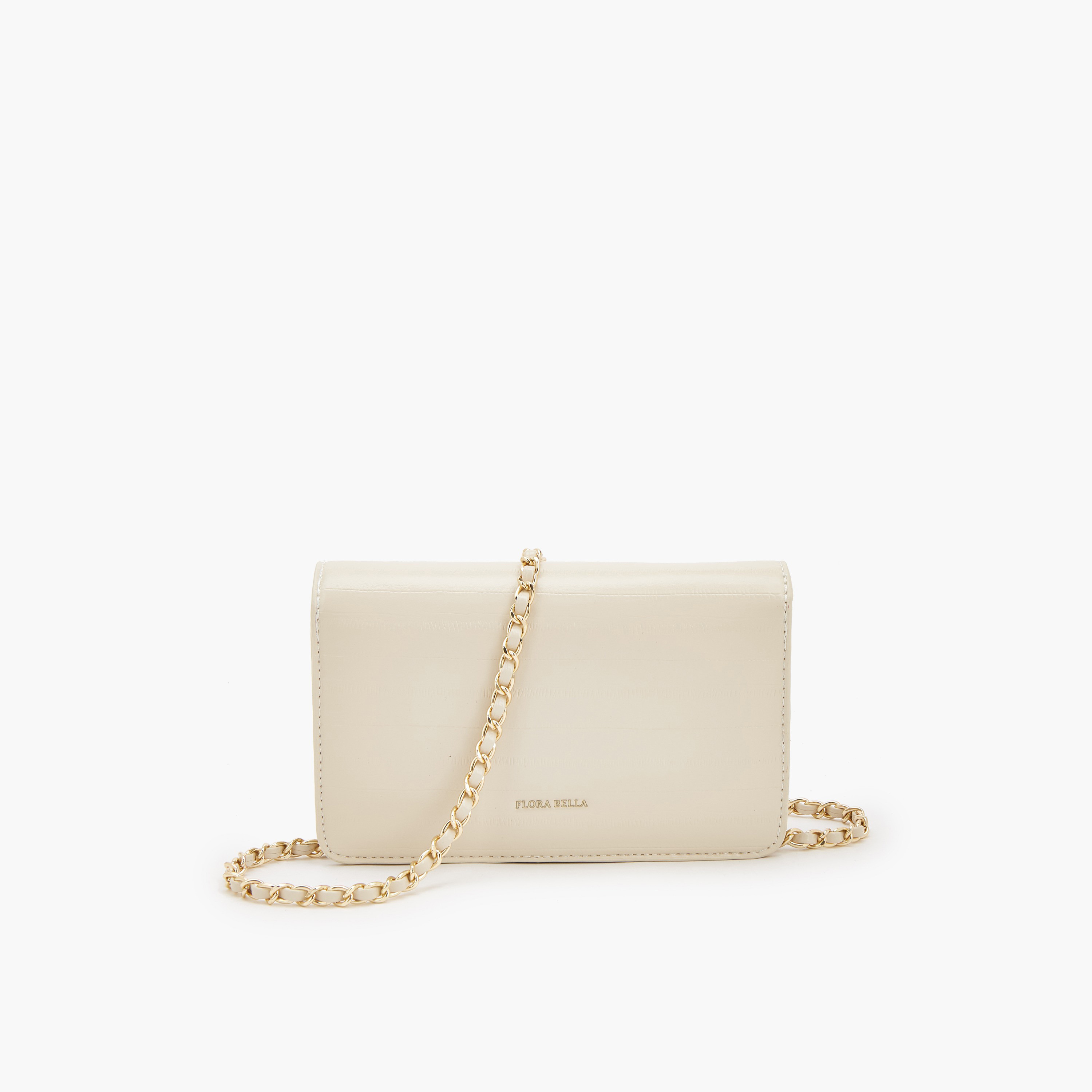 Flora Bella Textured Crossbody Bag with Chain Strap-women-bagsandwallets-handbags-image-5