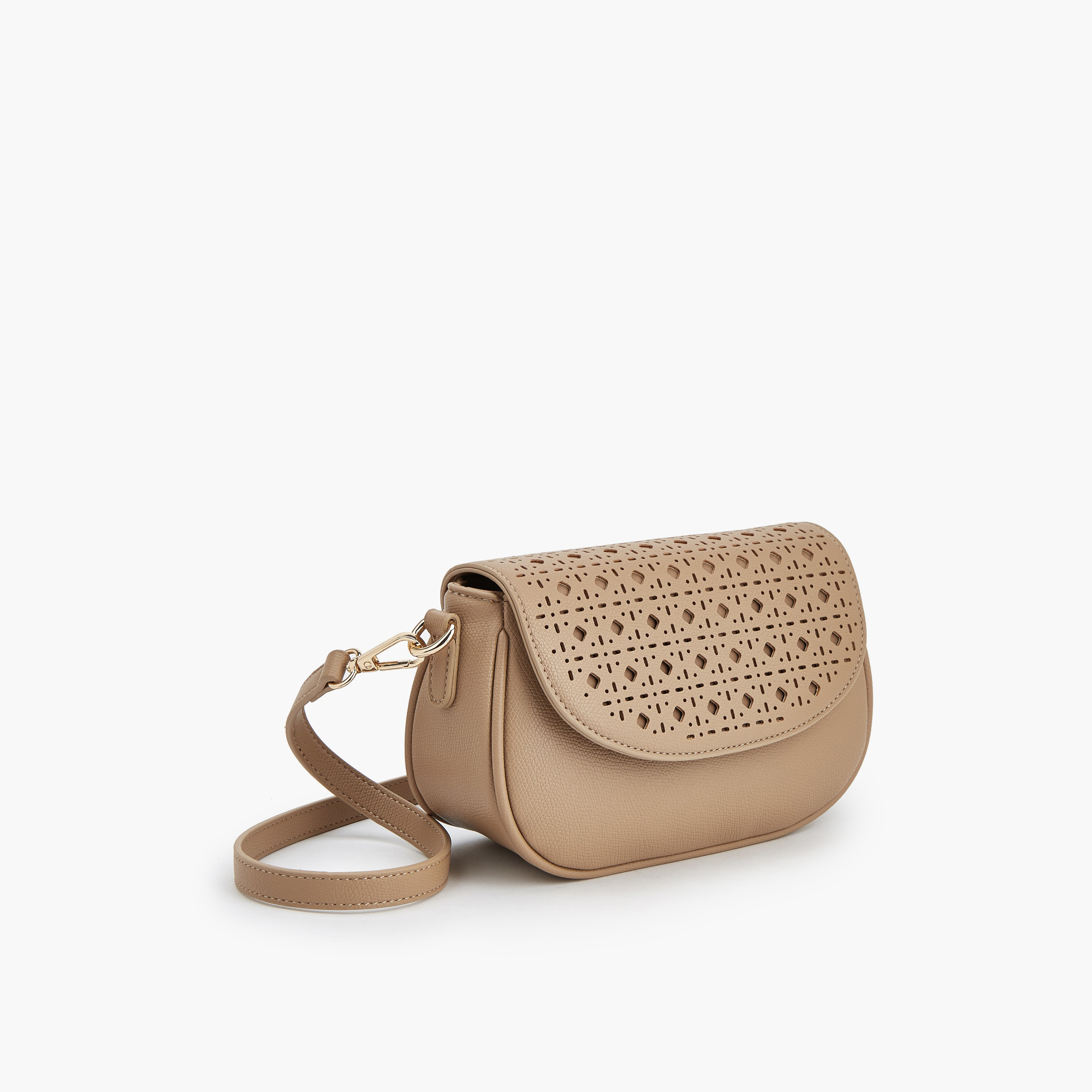 شنطة كروس بودي بتفاصيل مفرغة وإغلاق مغناطيسي من فلورا بيلا-women-bagsandwallets-handbags-image-3