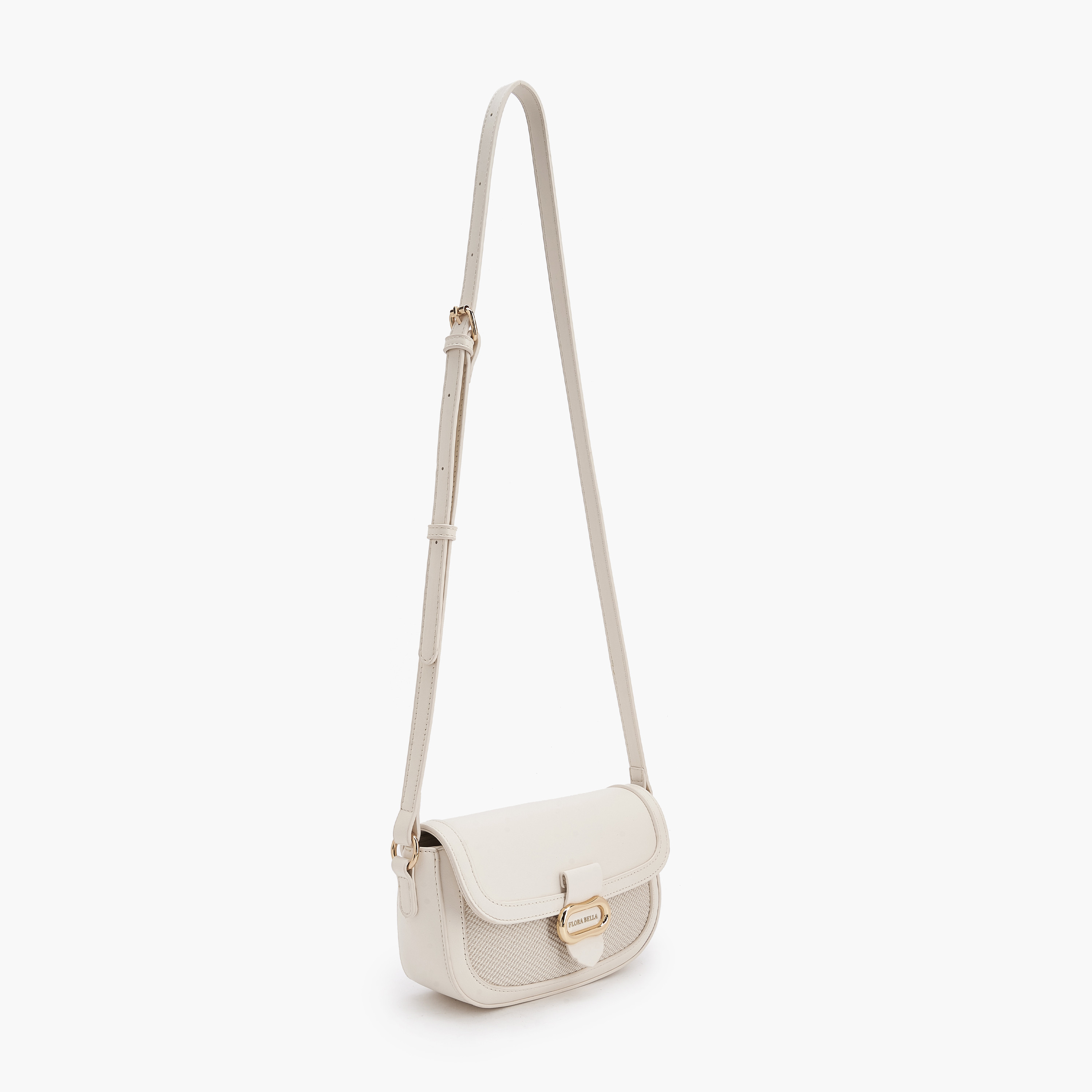شنطة كروس بودي بارزة الملمس بحزام قابل للتعديل من فلورا بيلا-women-bagsandwallets-handbags-image-2
