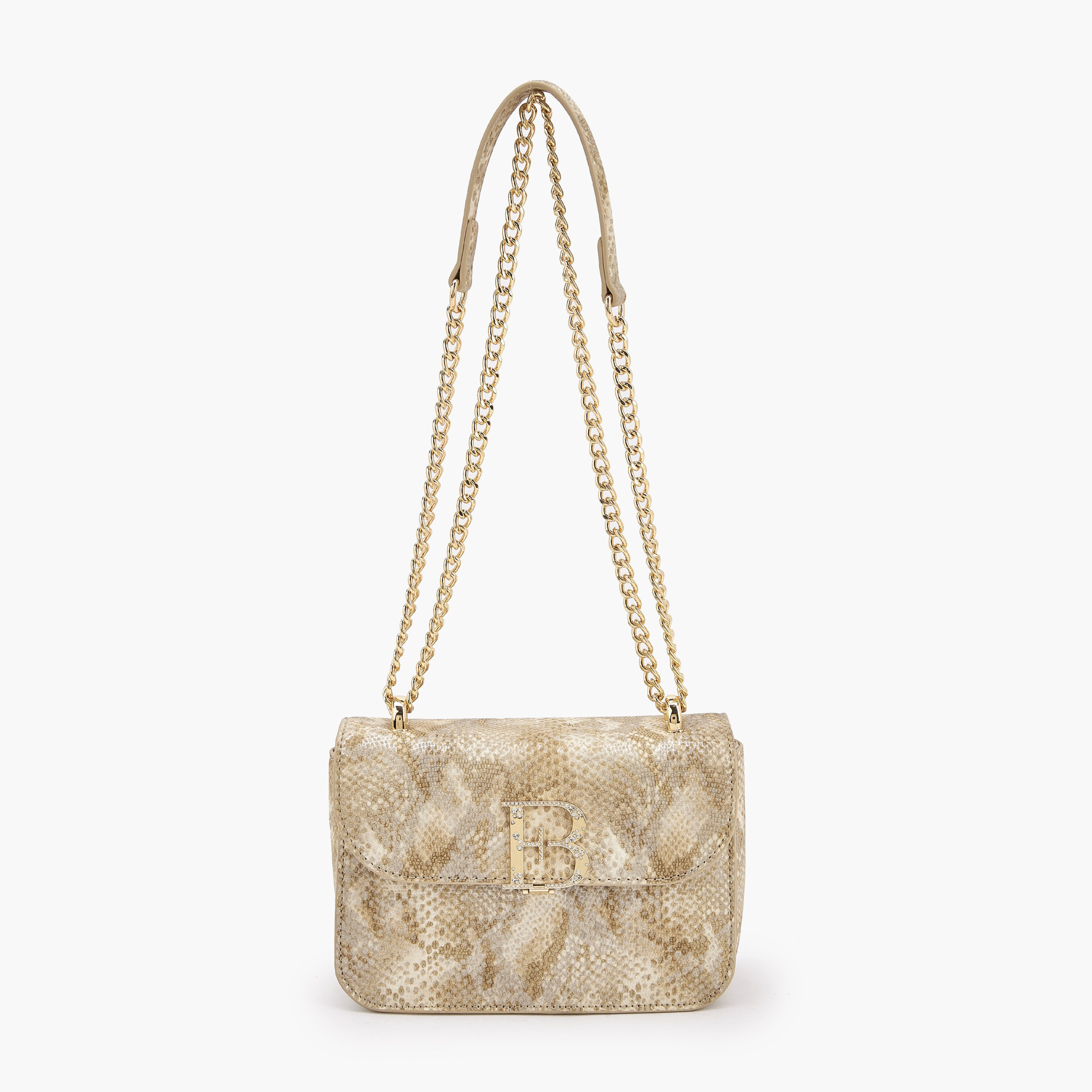 Flora Bella Textured Crossbody Bag with Chain Strap-women-bagsandwallets-handbags-image-1