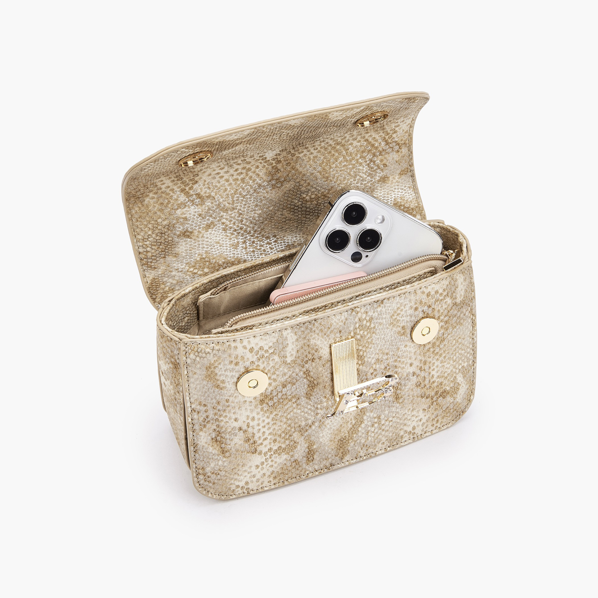 Flora Bella Textured Crossbody Bag with Chain Strap-women-bagsandwallets-handbags-image-7