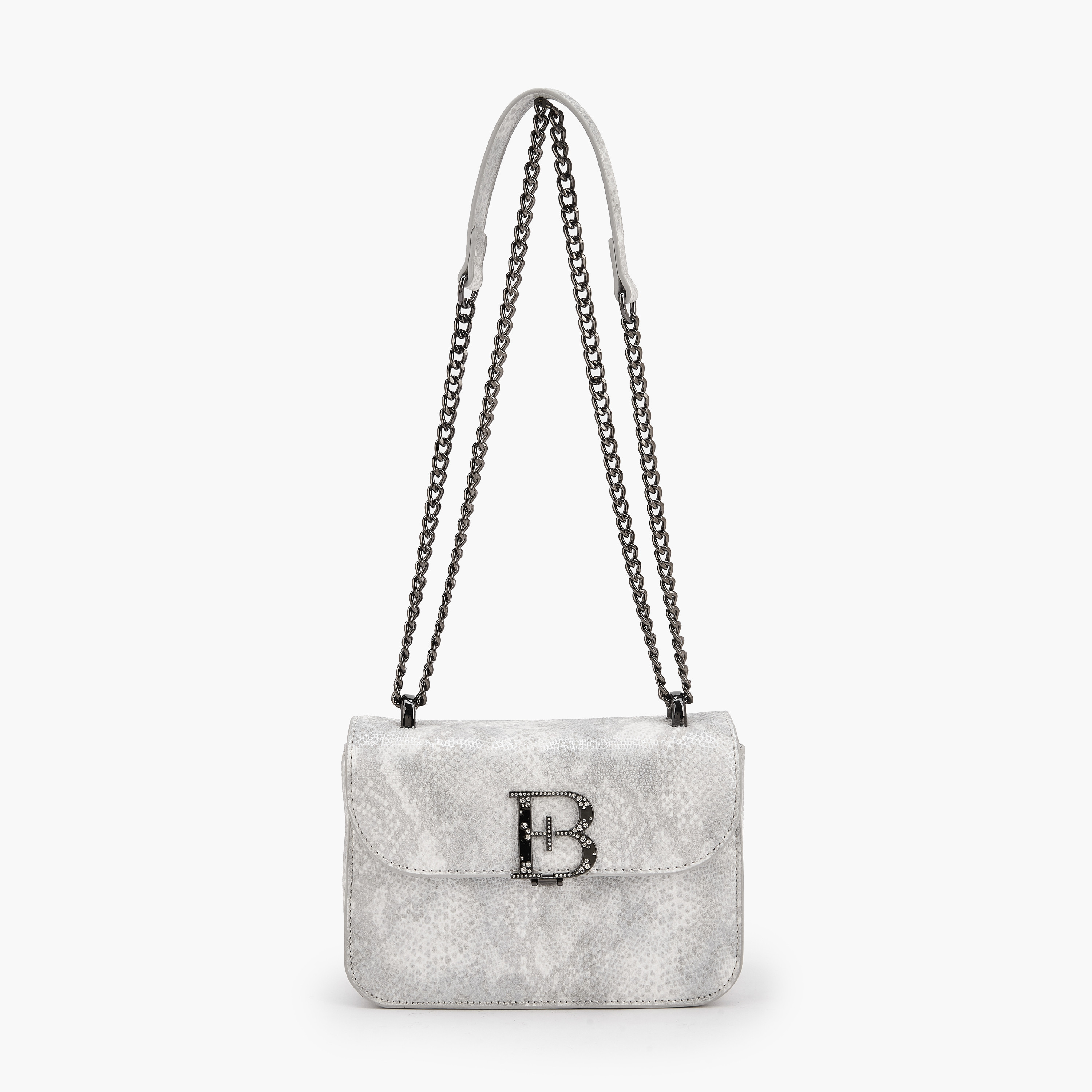 Flora Bella Textured Crossbody Bag with Chain Strap-women-bagsandwallets-handbags-image-1