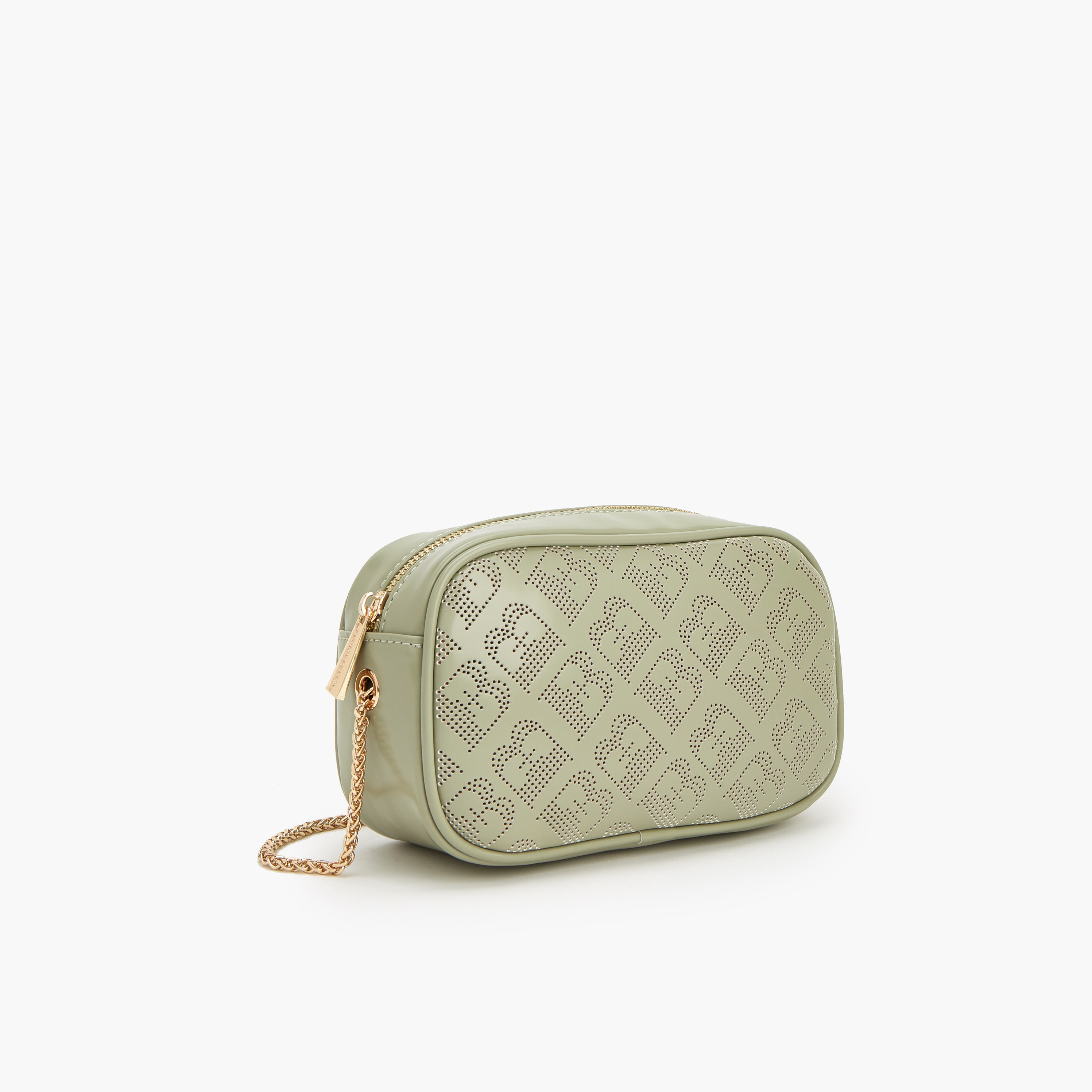 شنطة كروس بودي مونوجرام بارزة الملمس بحزام سلسلة من فلورا بيلا-women-bagsandwallets-handbags-image-3