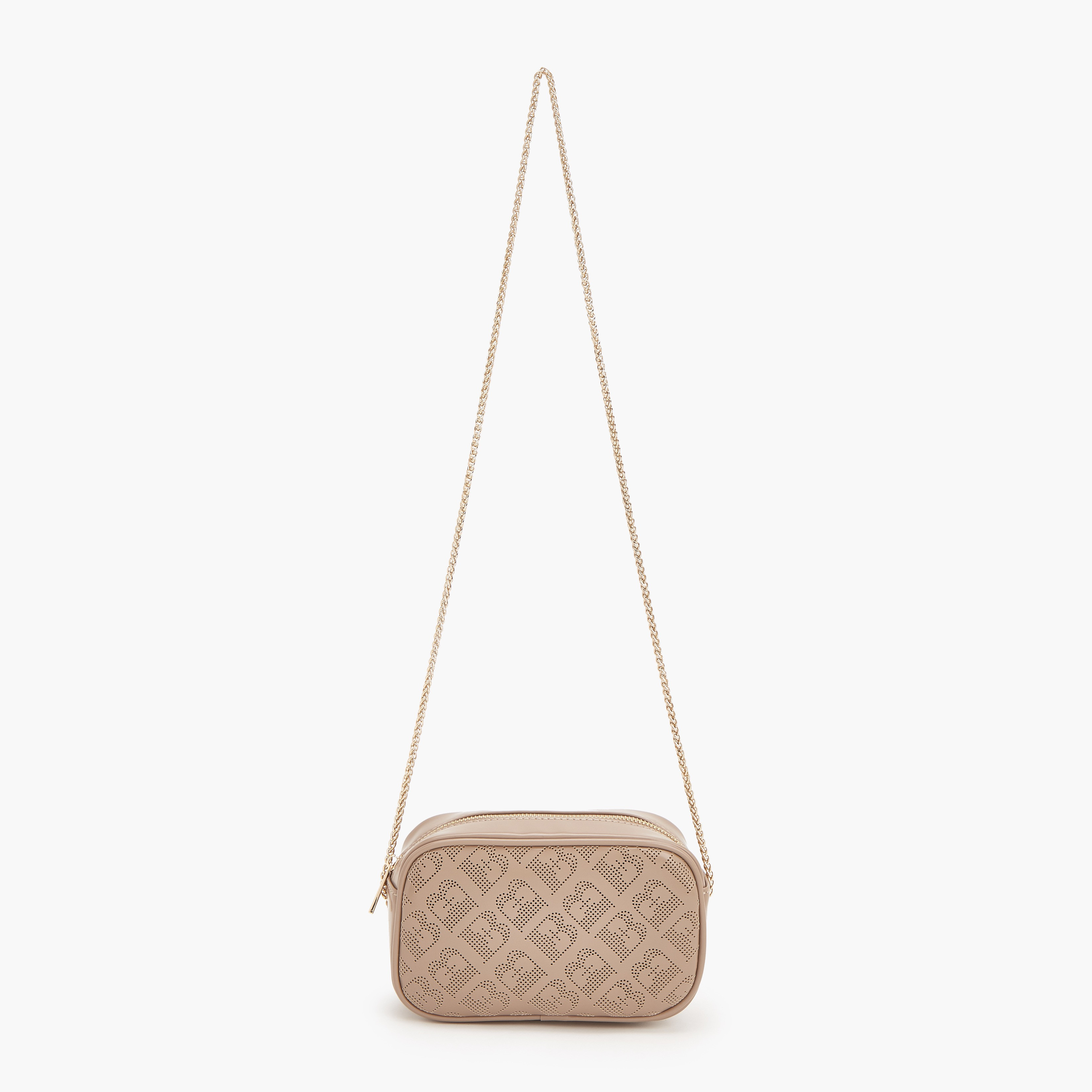 شنطة كروس بودي مونوجرام بارزة الملمس بحزام سلسلة من فلورا بيلا-women-bagsandwallets-handbags-image-2