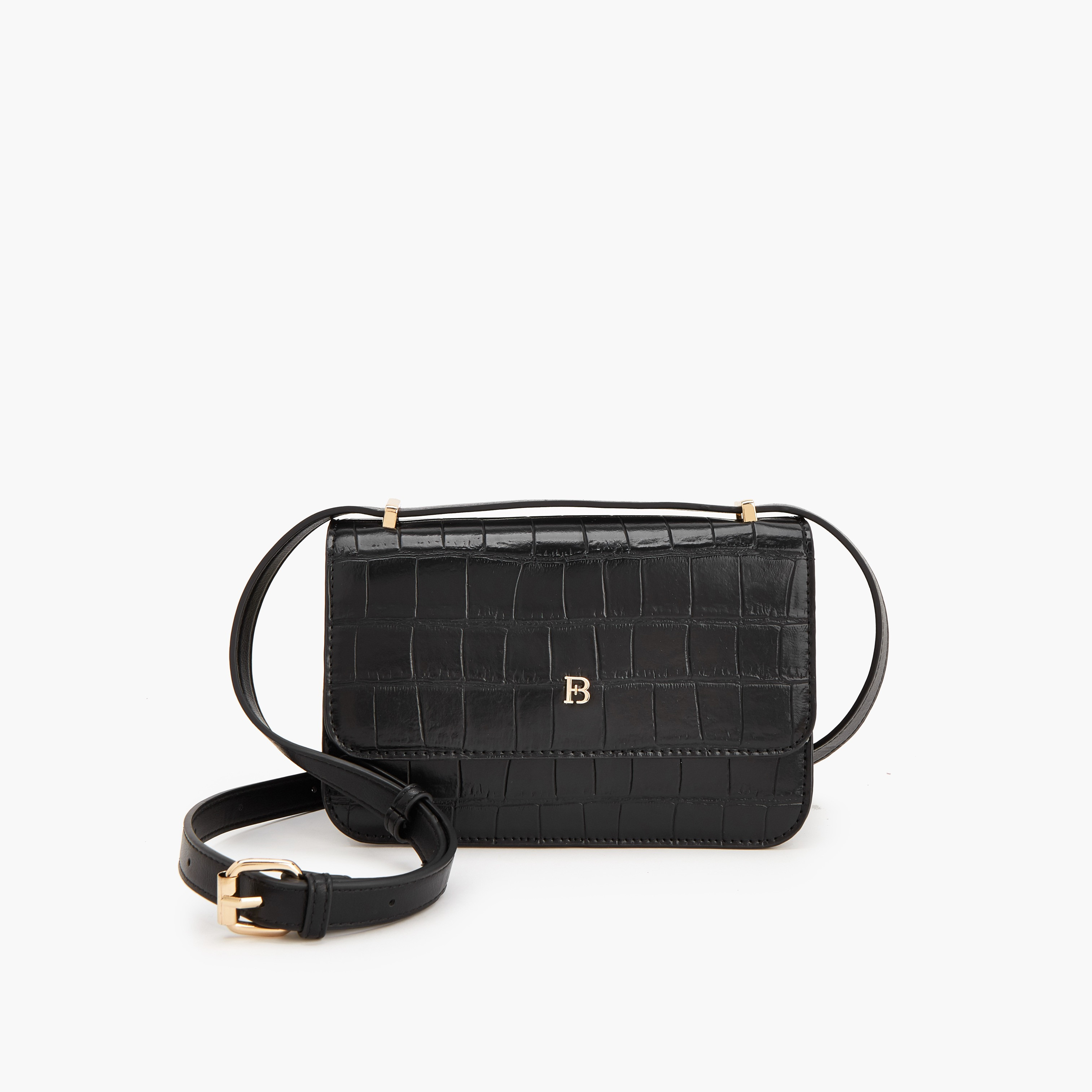 Flora Bella Textured Crossbody Bag with Adjustable Strap-women-bagsandwallets-handbags-image-1