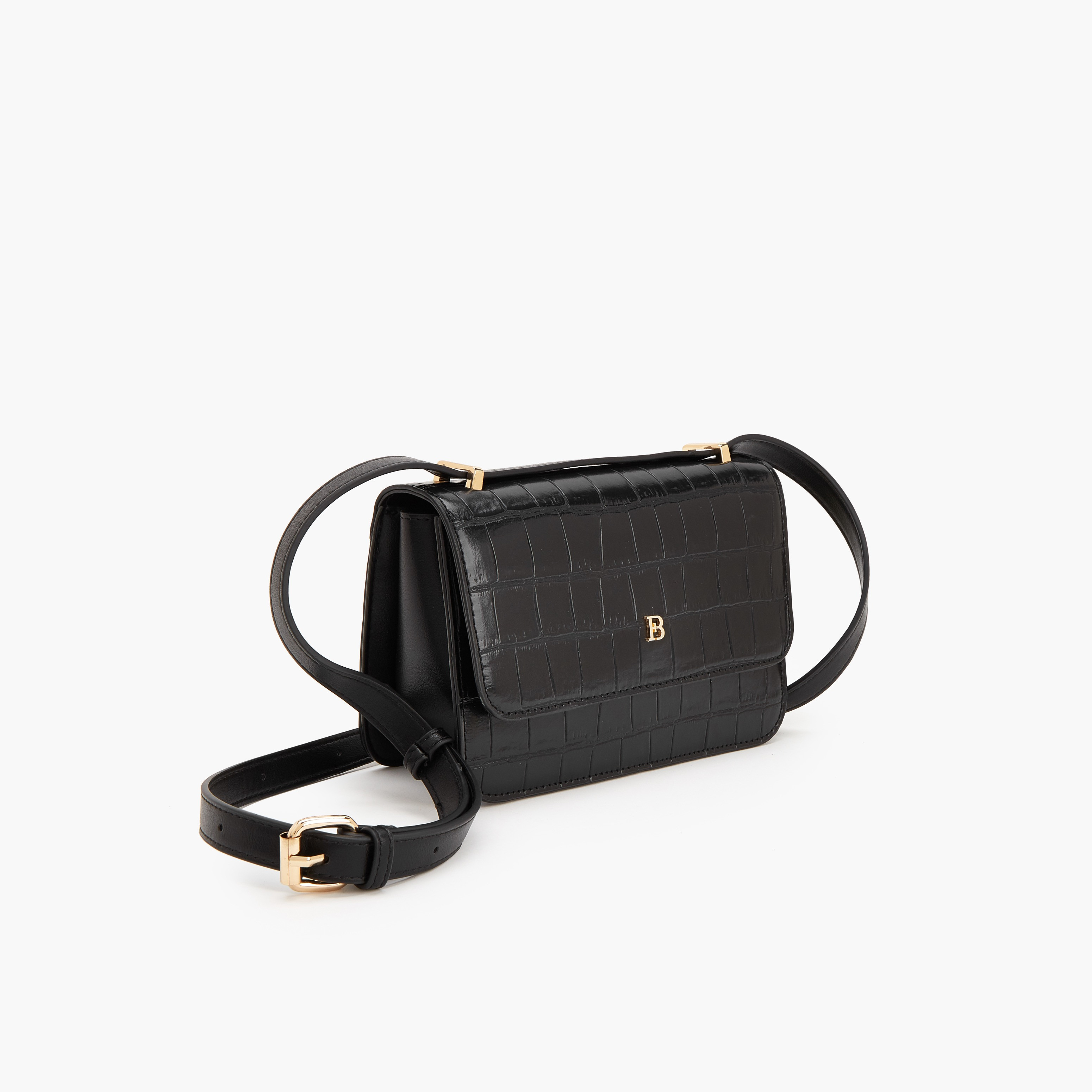 شنطة كروس بودي بارزة الملمس بحزام قابل للتعديل من فلورا بيلا-women-bagsandwallets-handbags-image-10
