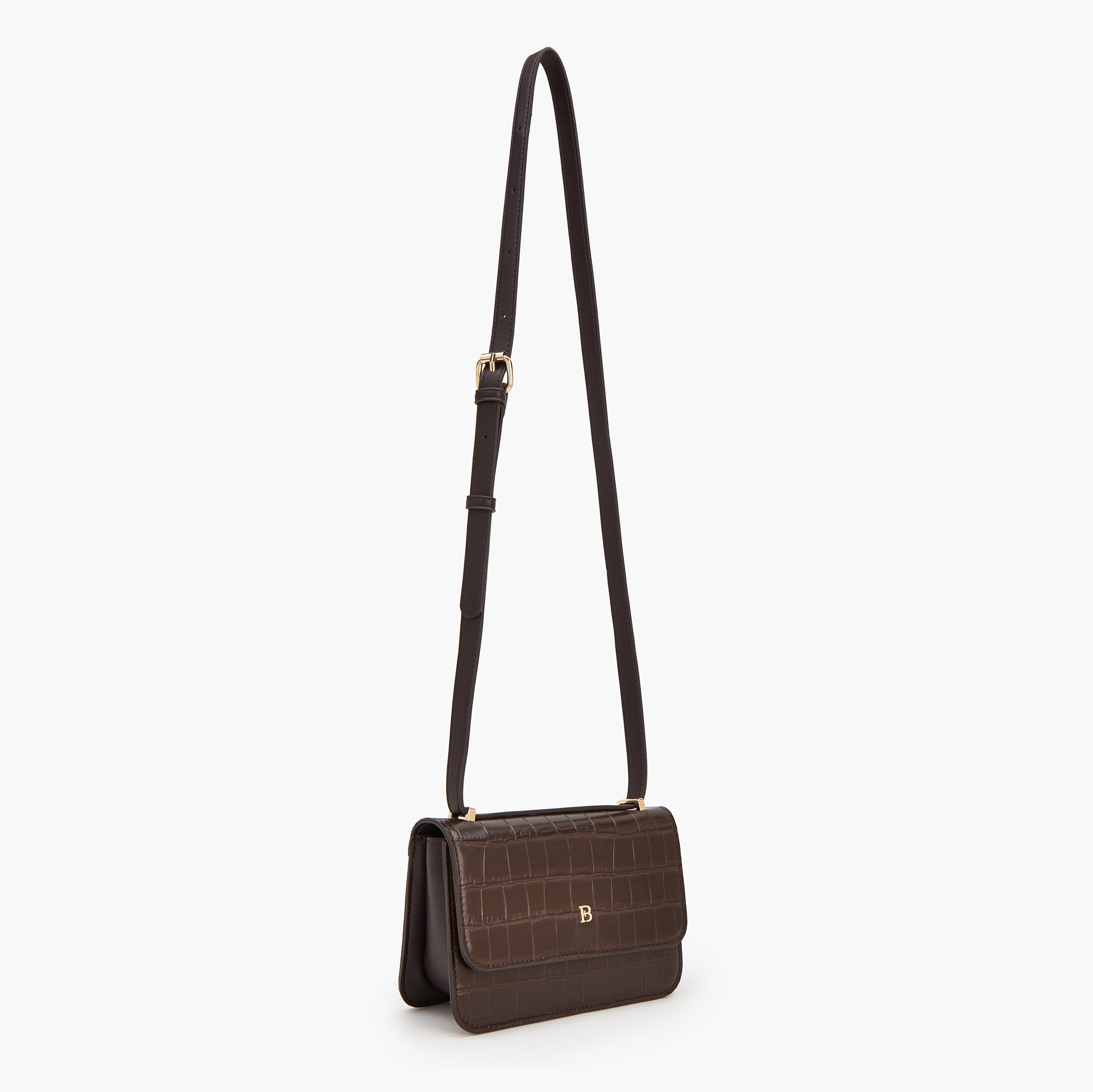 شنطة كروس بودي بارزة الملمس بحزام قابل للتعديل من فلورا بيلا-women-bagsandwallets-handbags-image-2