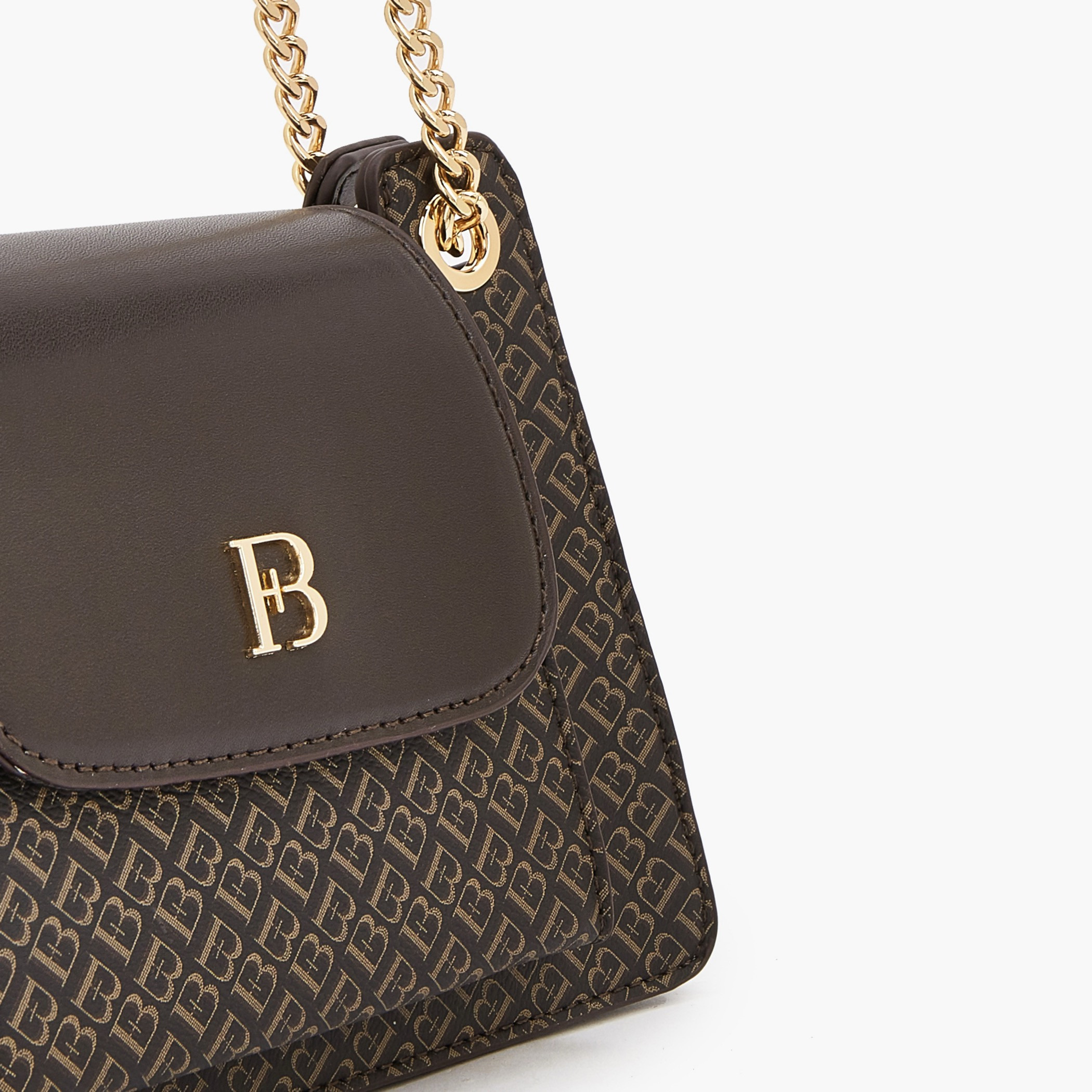 شنطة كروس بودي بطبعات مونوجرام بحزام سلسلة من فلورا بيلا-women-bagsandwallets-handbags-image-4