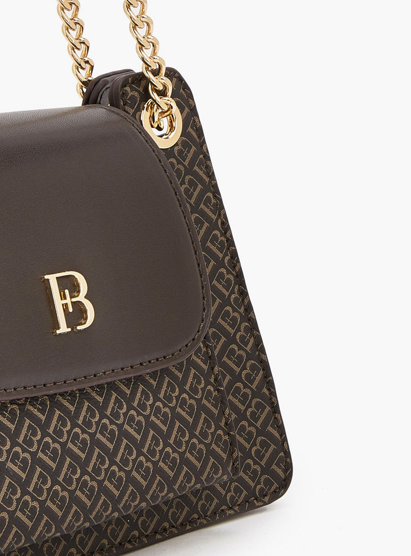 شنطة كروس بودي بطبعات مونوجرام بحزام سلسلة من فلورا بيلا-women-bagsandwallets-handbags-image-4