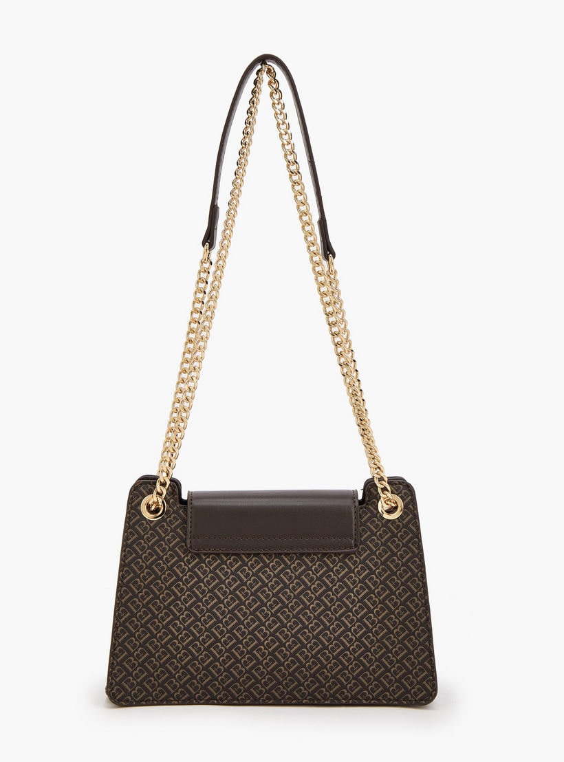 شنطة كروس بودي بطبعات مونوجرام بحزام سلسلة من فلورا بيلا-women-bagsandwallets-handbags-image-5