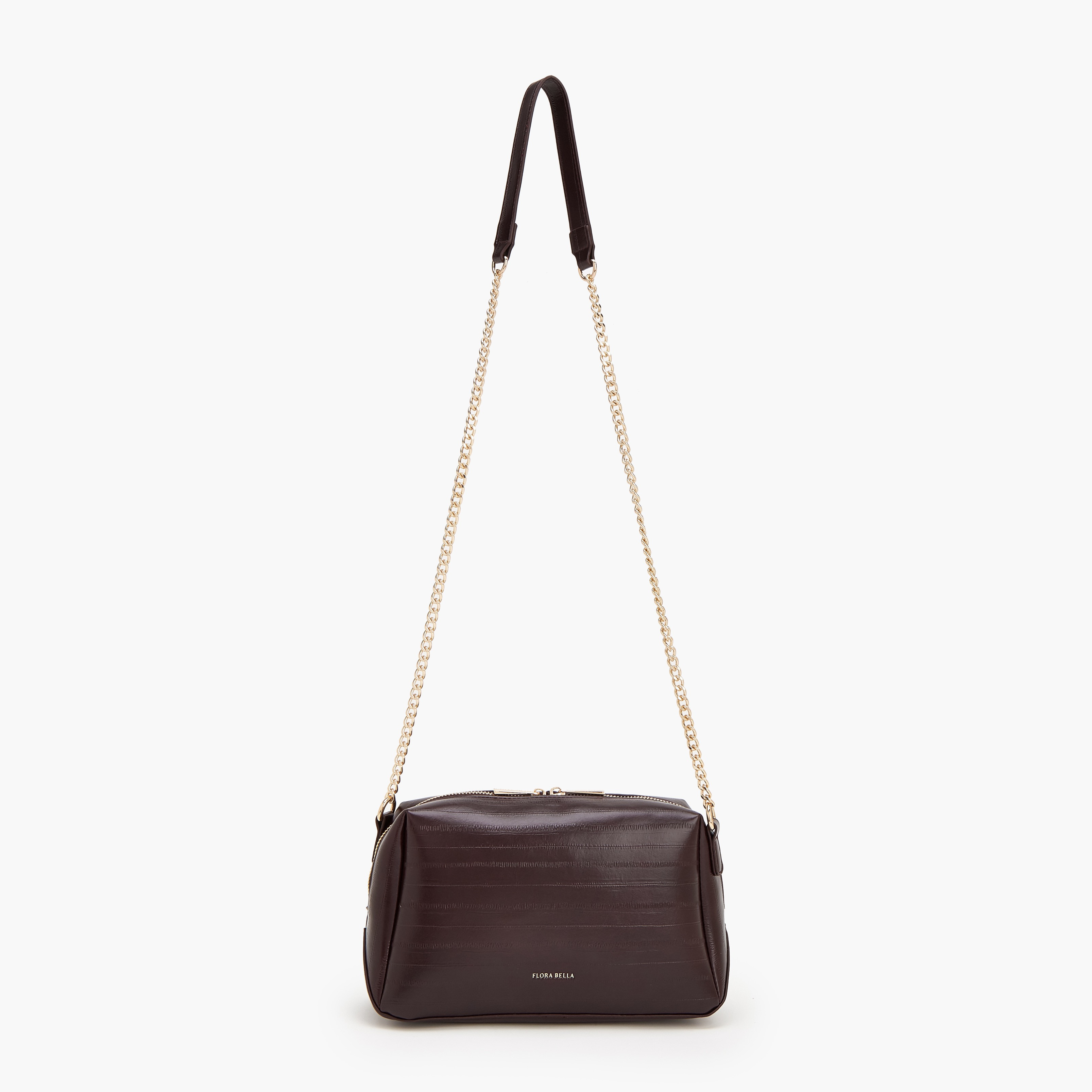 شنطة كروس بودي بملمس بارز مع حزام سلسلة من فلورا بيلا-women-bagsandwallets-handbags-image-2