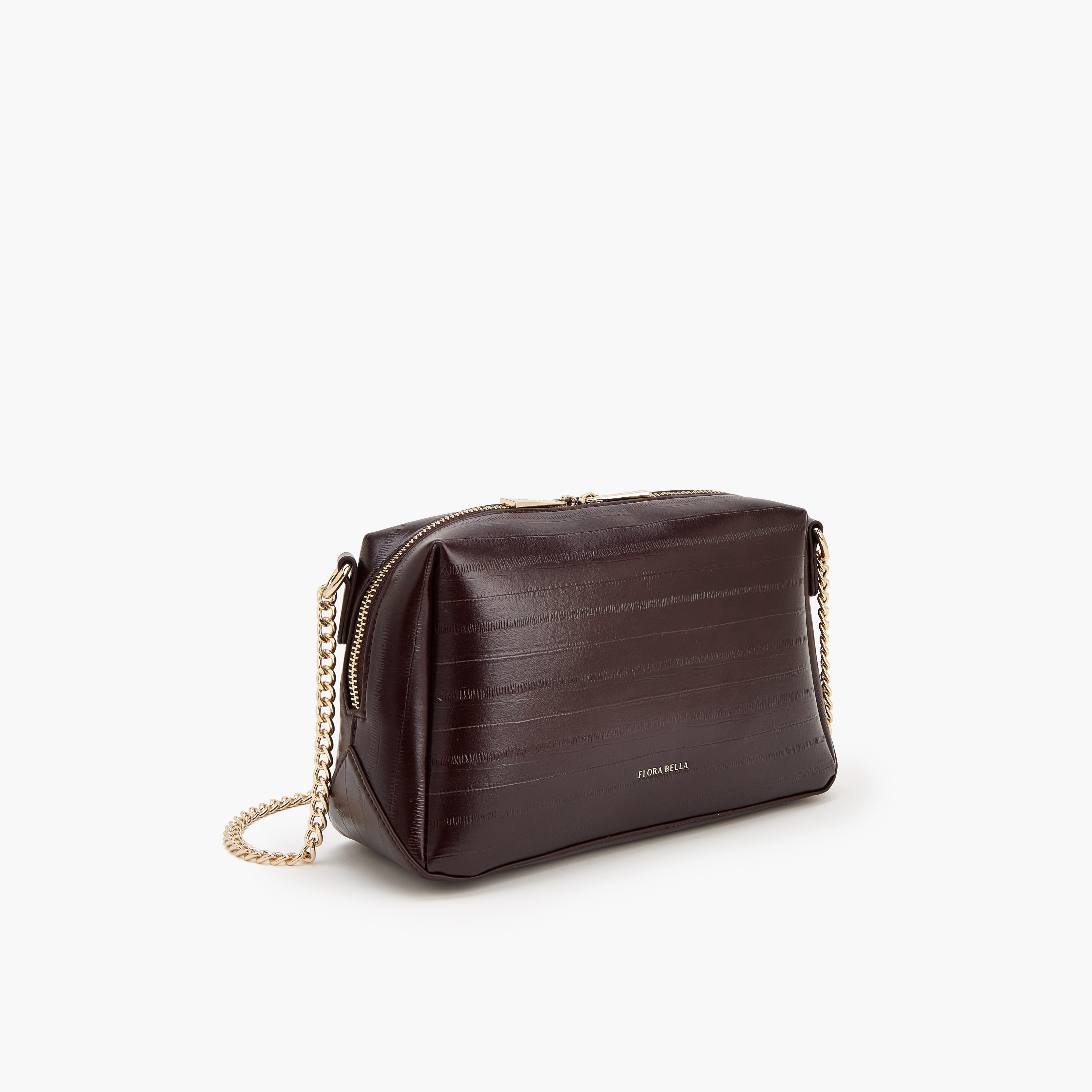 شنطة كروس بودي بملمس بارز مع حزام سلسلة من فلورا بيلا-women-bagsandwallets-handbags-image-3