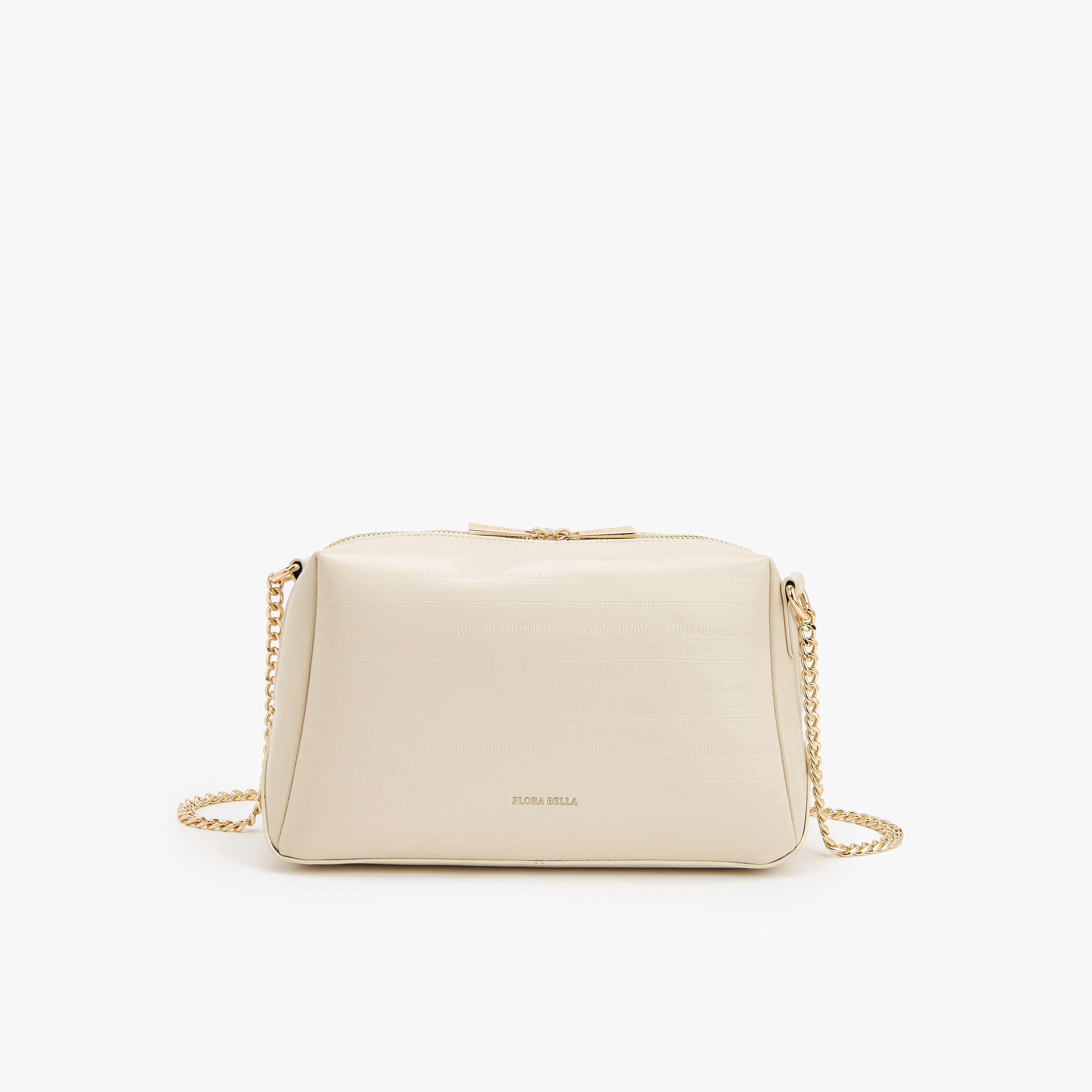 شنطة كروس بودي بملمس بارز مع حزام سلسلة من فلورا بيلا-women-bagsandwallets-handbags-image-1