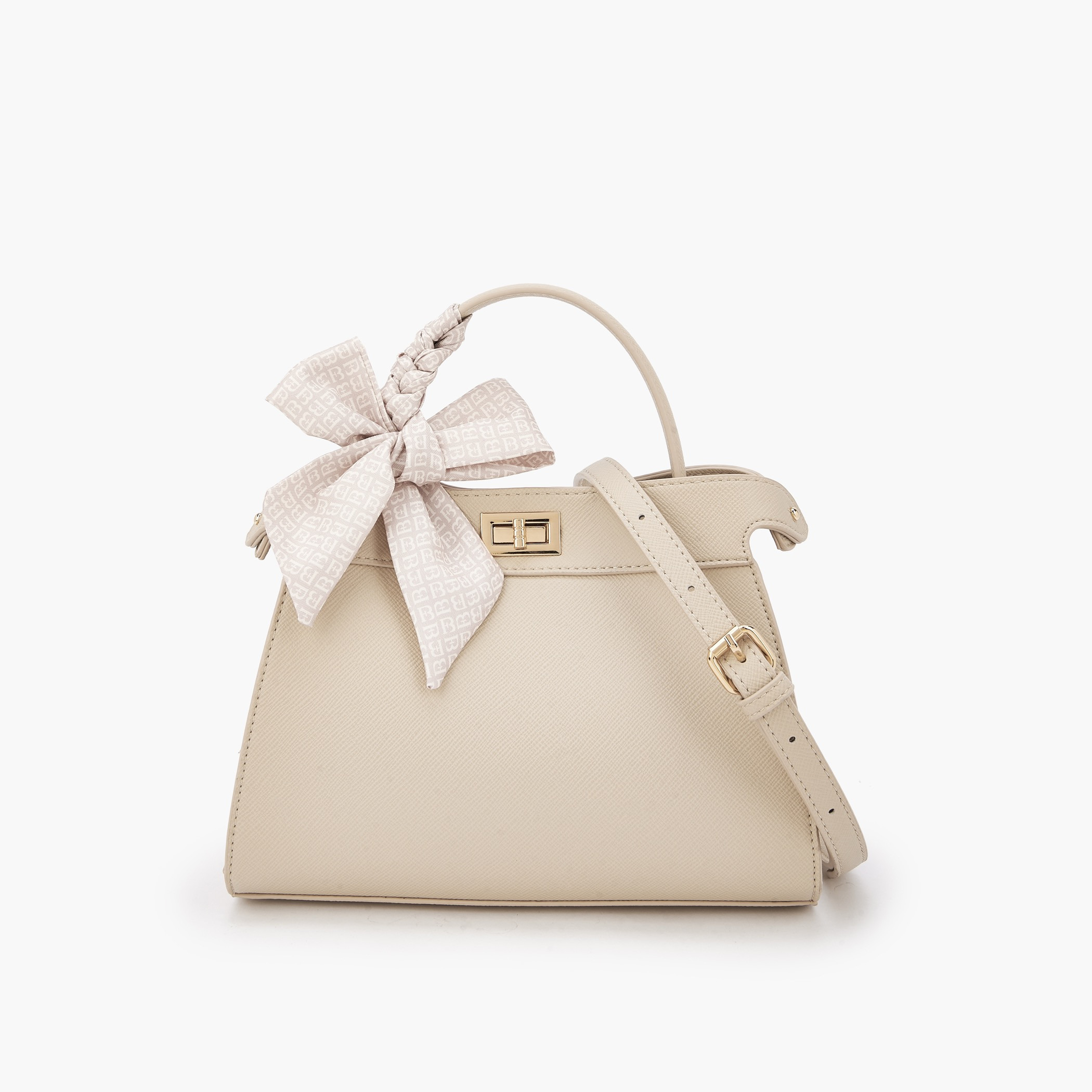 شنطة توتي بحزام كتف قابل للفصل وزينة وشاح من فلورا بيلا-women-bagsandwallets-handbags-image-1