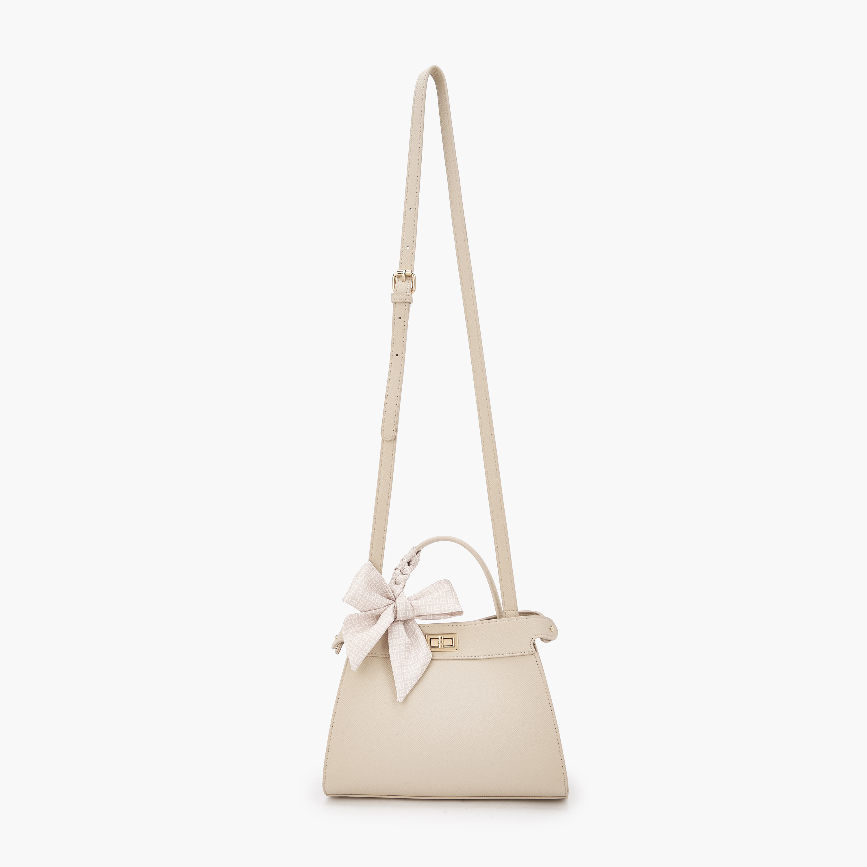شنطة توتي بحزام كتف قابل للفصل وزينة وشاح من فلورا بيلا-women-bagsandwallets-handbags-image-2