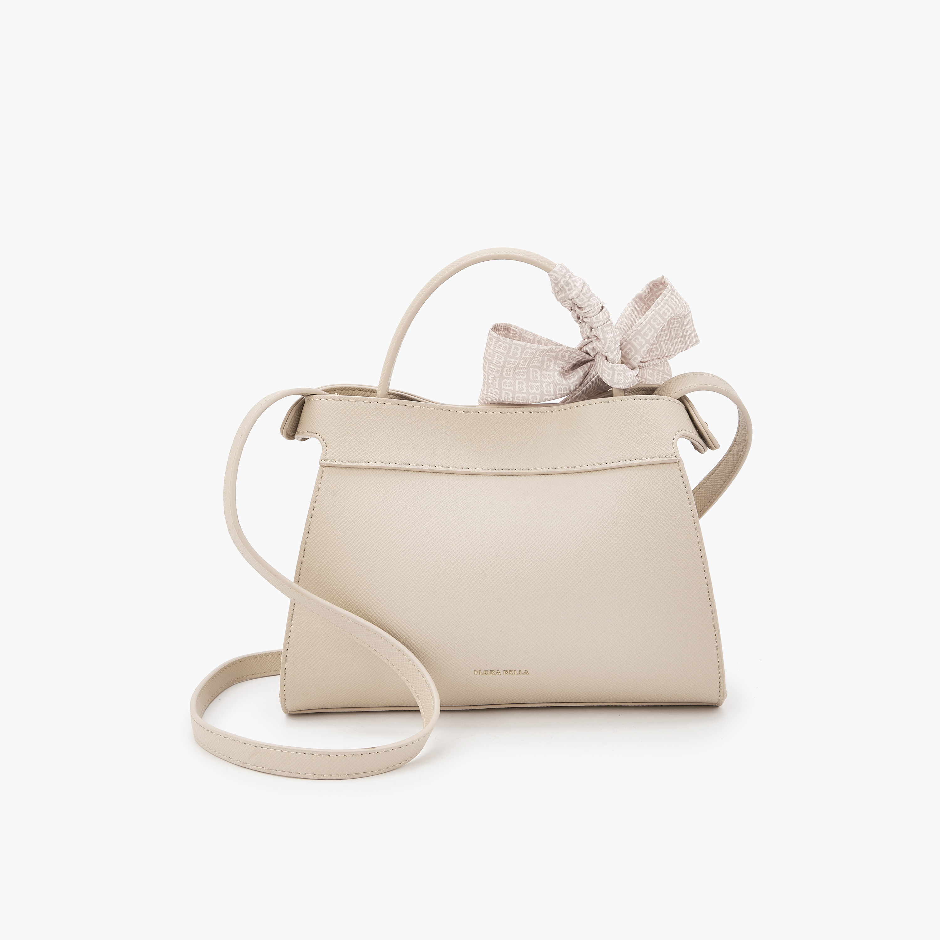شنطة توتي بحزام كتف قابل للفصل وزينة وشاح من فلورا بيلا-women-bagsandwallets-handbags-image-5