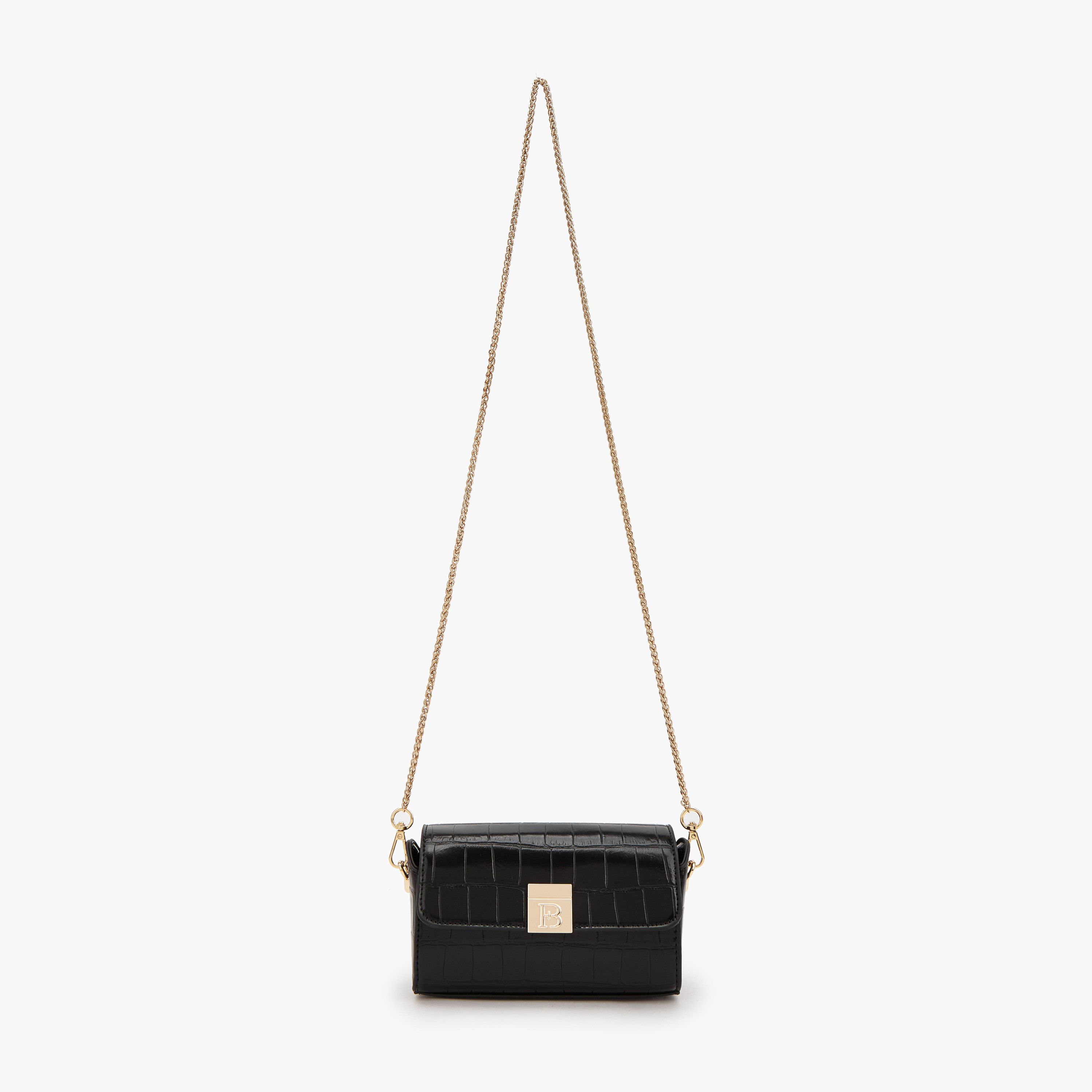 Flora Bella Textured Crossbody Bag with Chain Strap-women-bagsandwallets-handbags-image-2