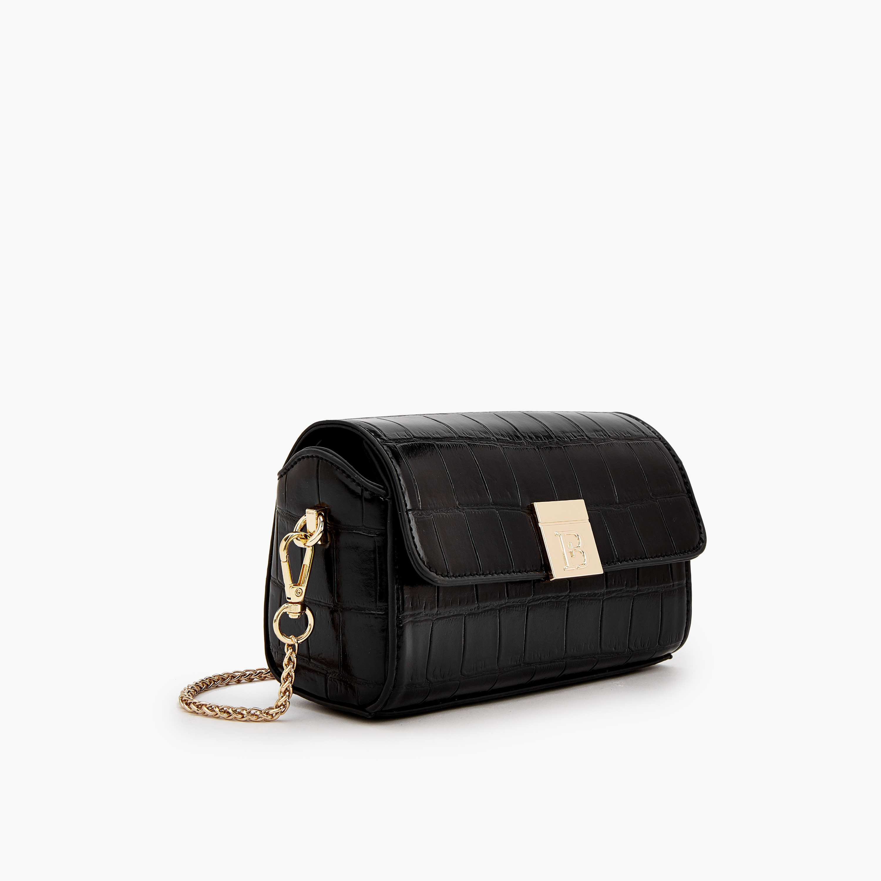 Flora Bella Textured Crossbody Bag with Chain Strap-women-bagsandwallets-handbags-image-3