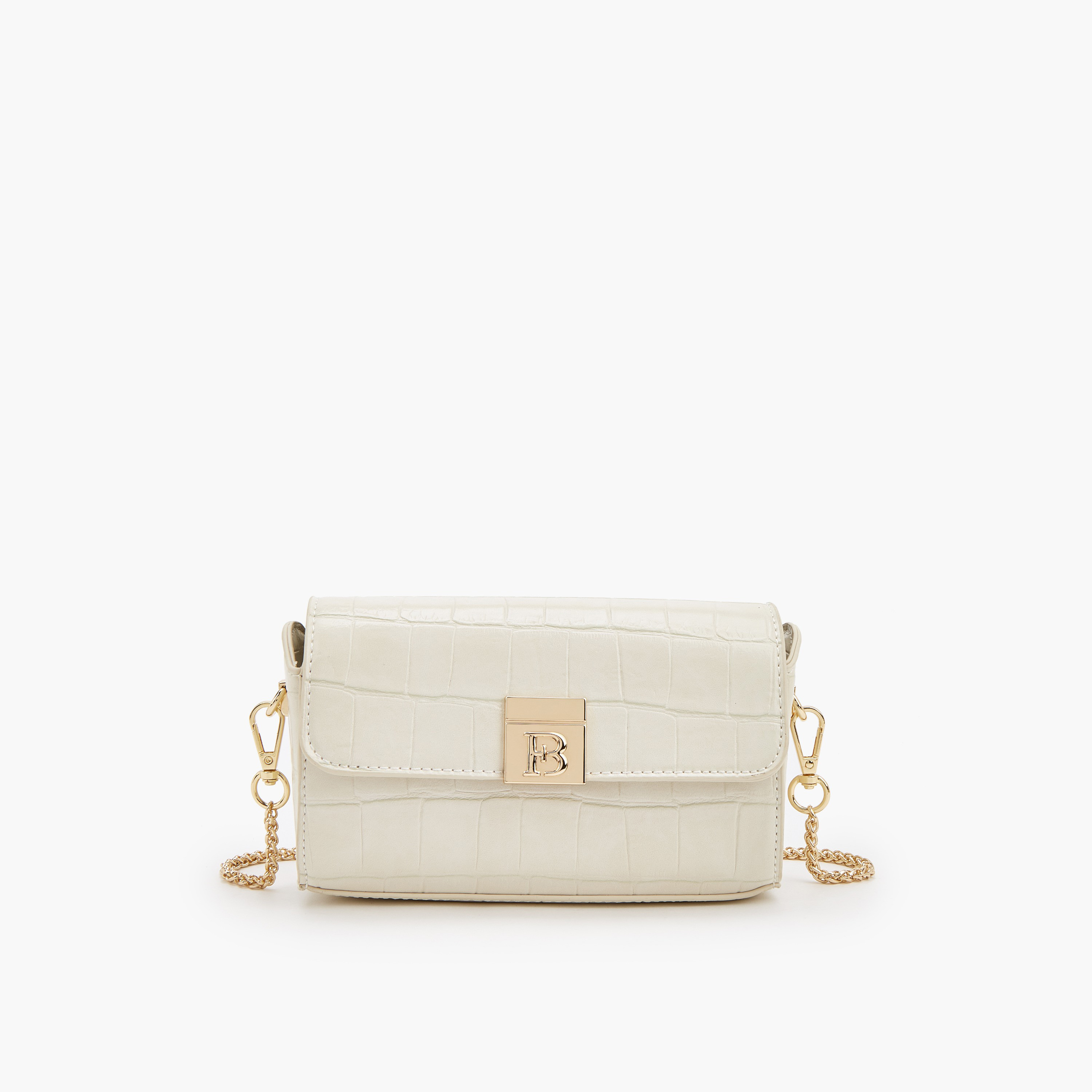 Flora Bella Textured Crossbody Bag with Chain Strap-women-bagsandwallets-handbags-image-1