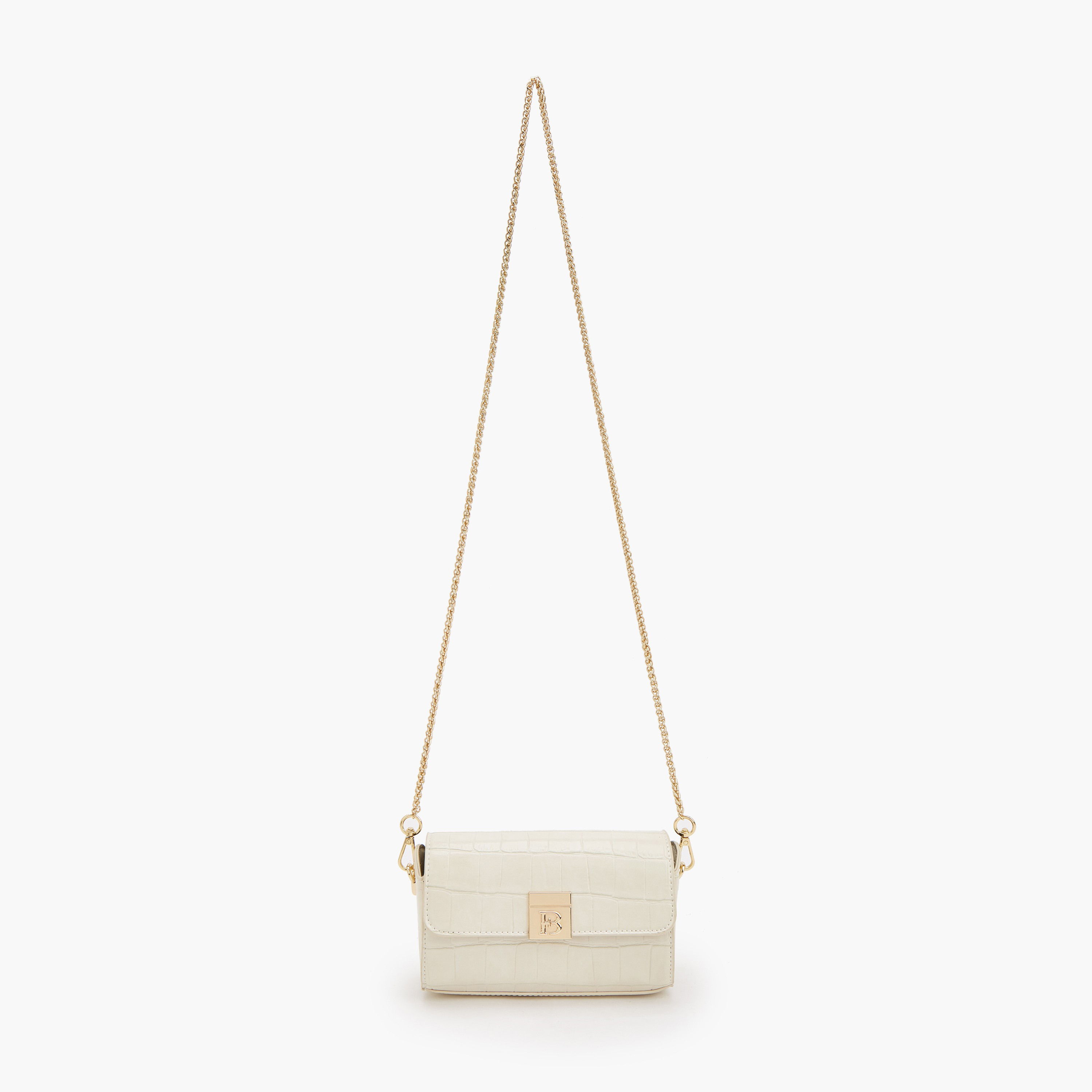Flora Bella Textured Crossbody Bag with Chain Strap-women-bagsandwallets-handbags-image-2