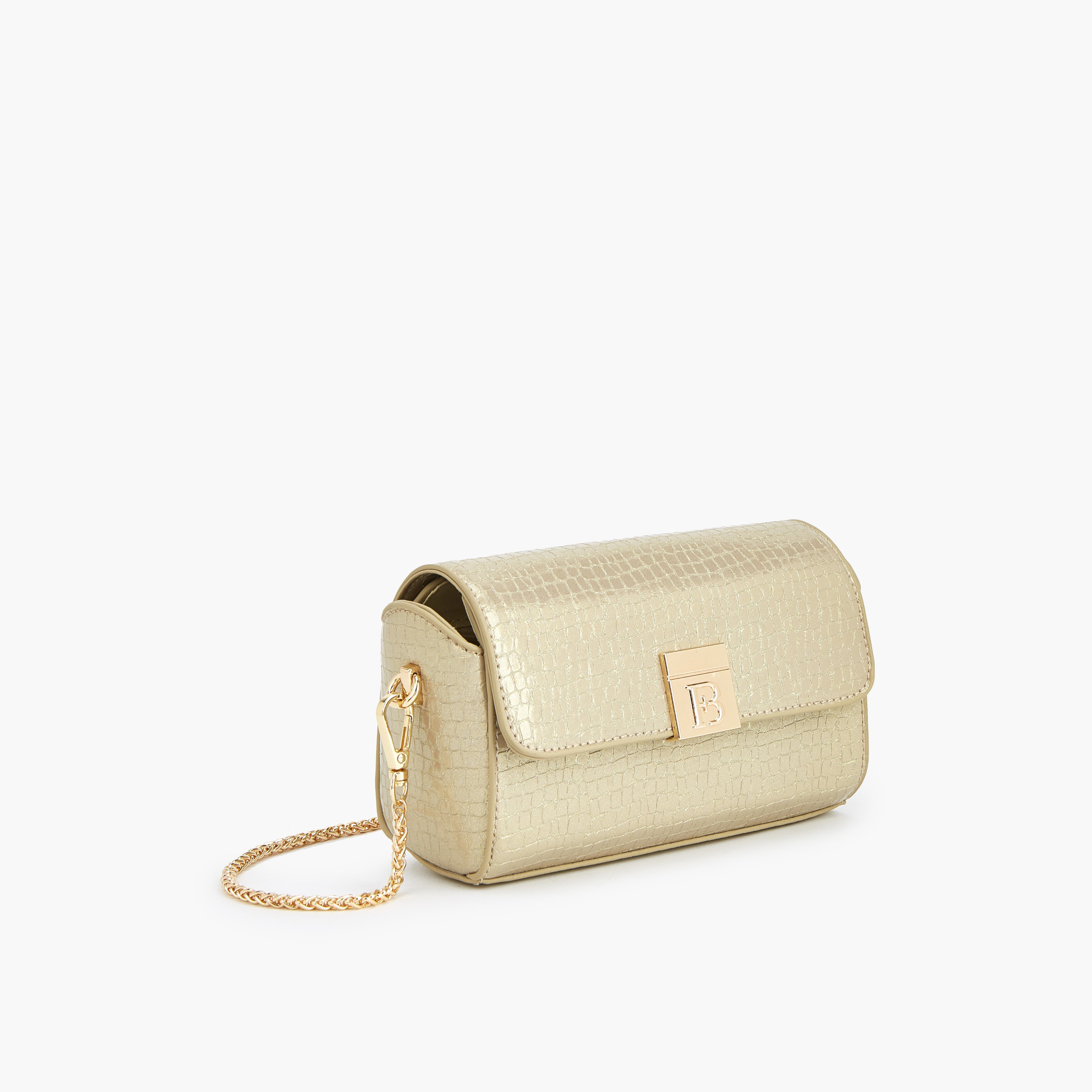 شنطة كروس بودي بارزة الملمس مع حزام سلسلة من فلورا بيلا-women-bagsandwallets-handbags-image-5