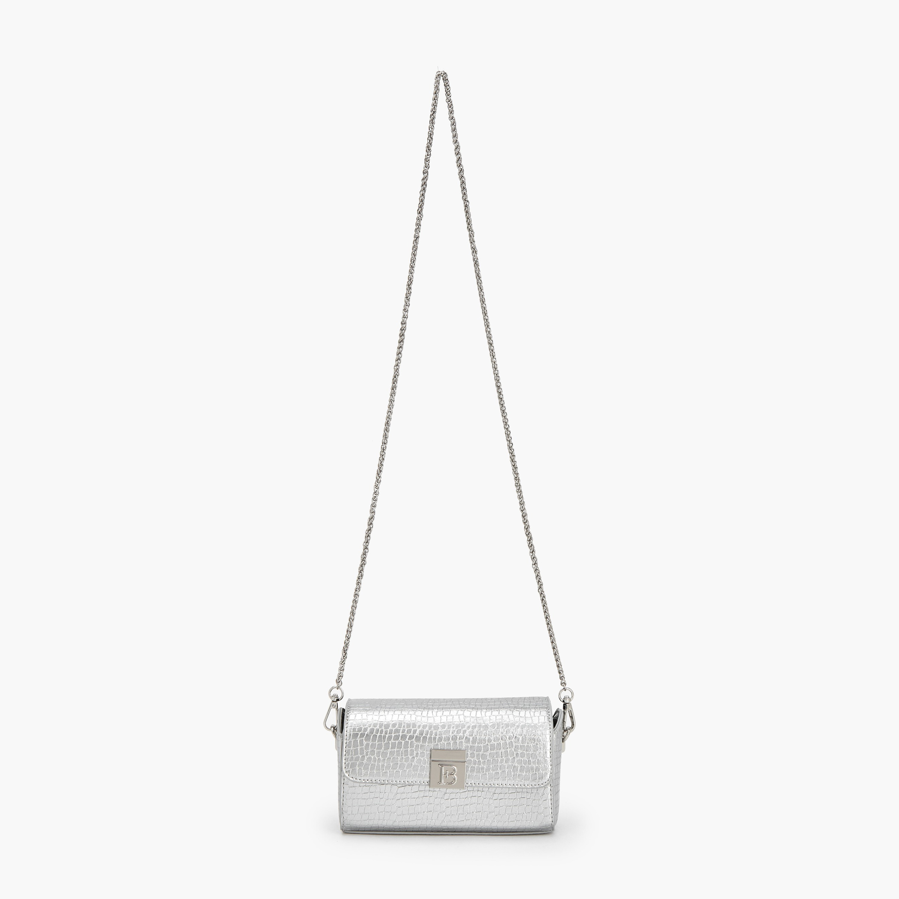 Flora Bella Textured Crossbody Bag with Chain Strap-women-bagsandwallets-handbags-image-2