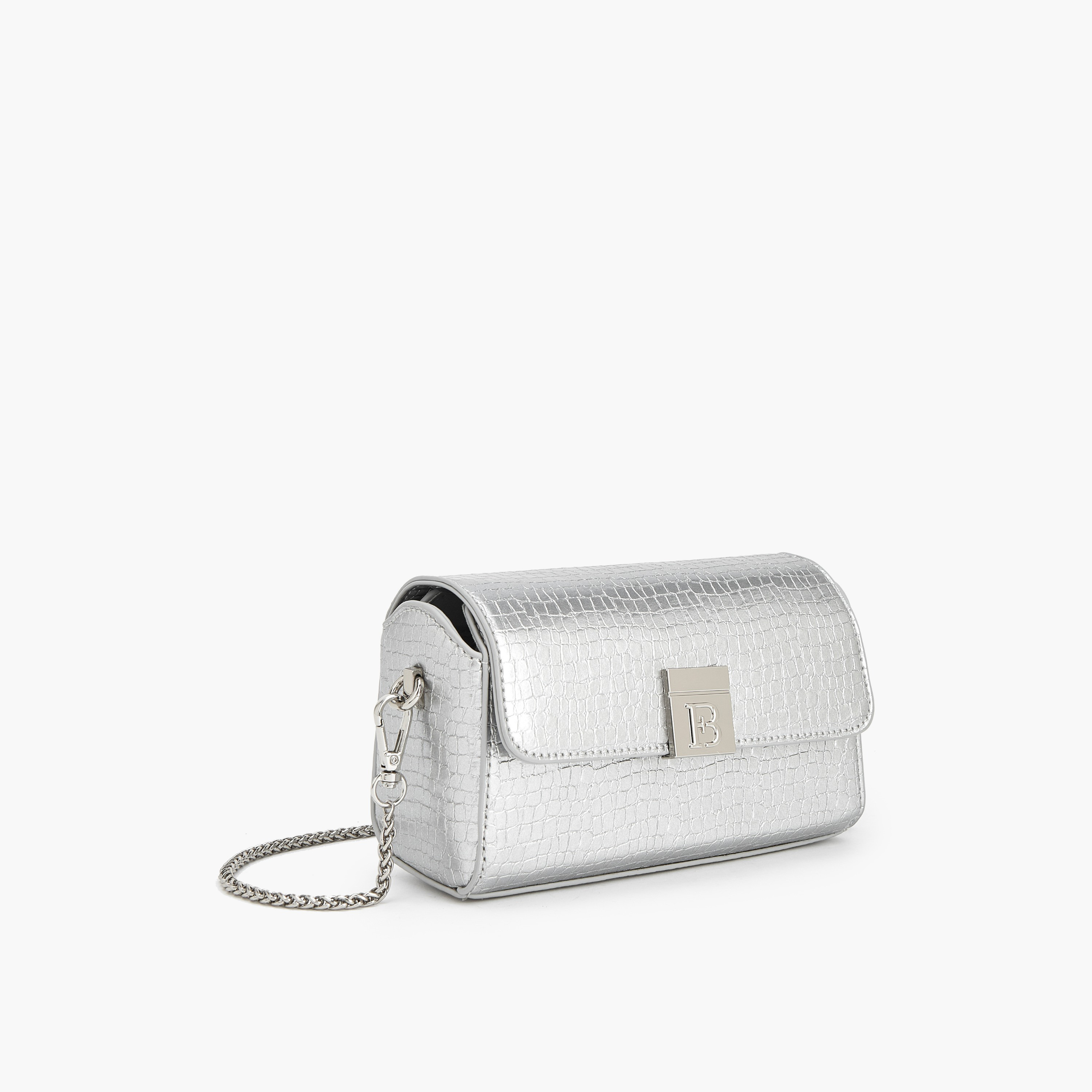 Flora Bella Textured Crossbody Bag with Chain Strap-women-bagsandwallets-handbags-image-4