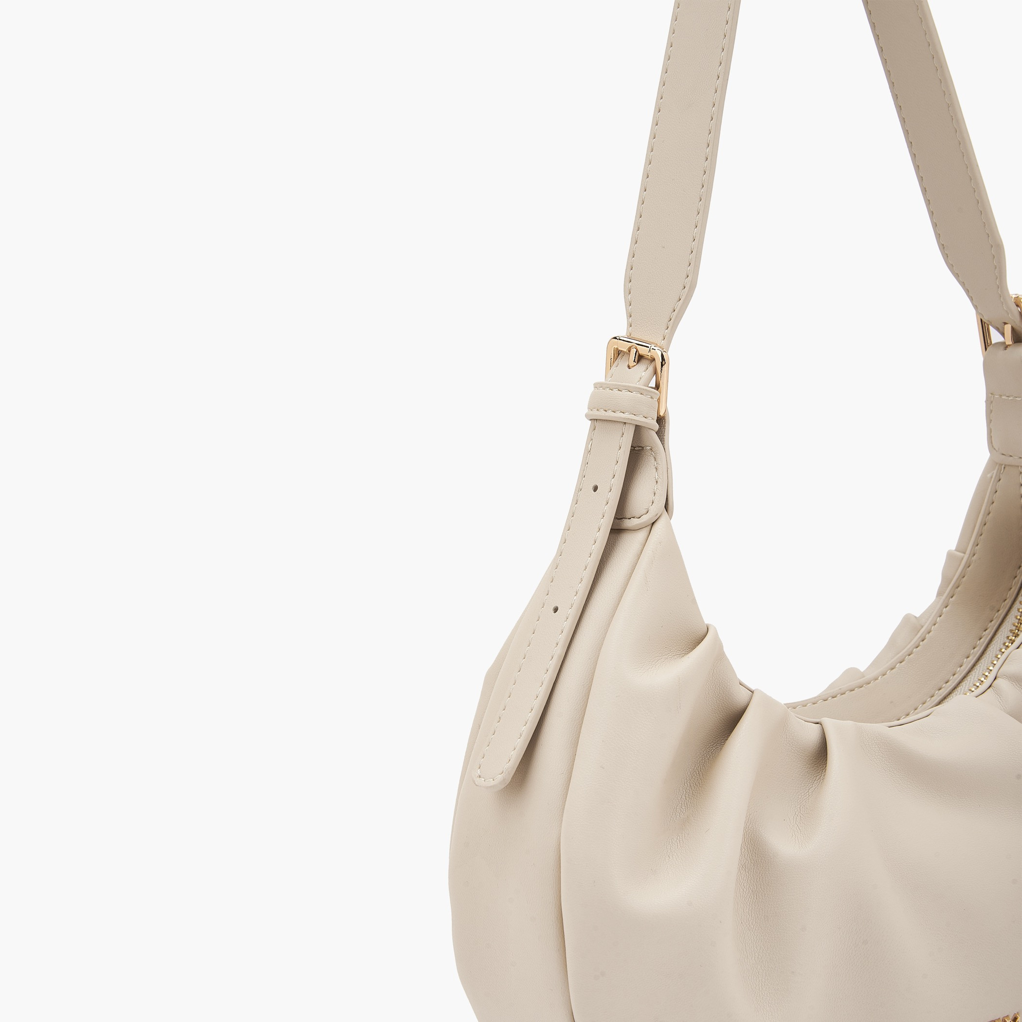 Flora Bella Ruched Shoulder Bag with Adjustable Strap-women-bagsandwallets-handbags-image-3