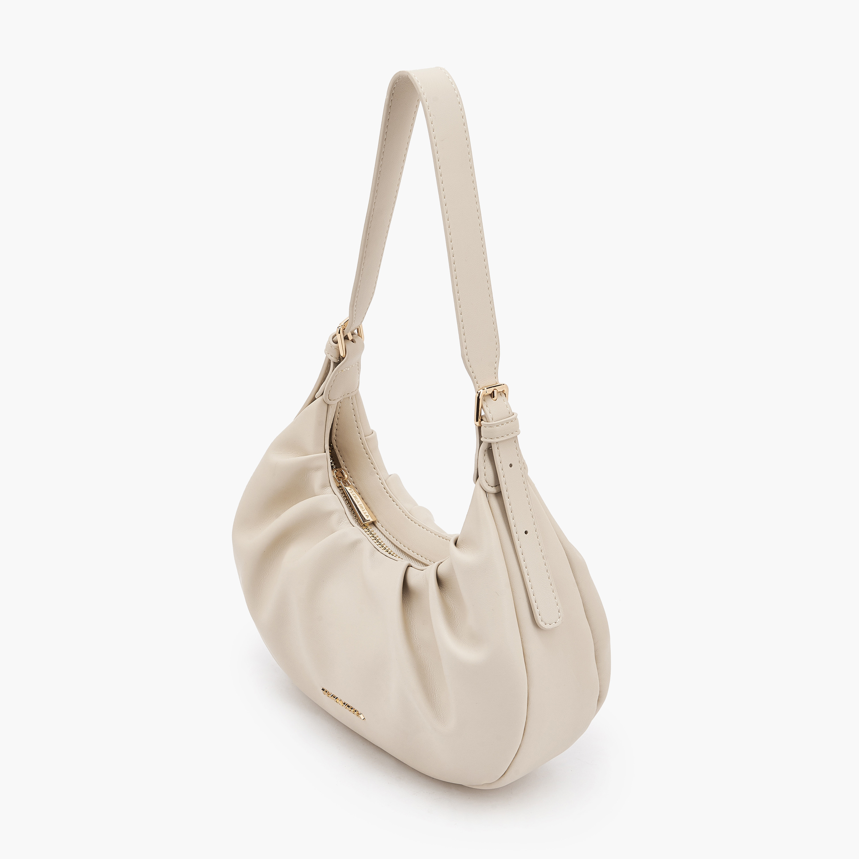 Flora Bella Ruched Shoulder Bag with Adjustable Strap-women-bagsandwallets-handbags-image-5