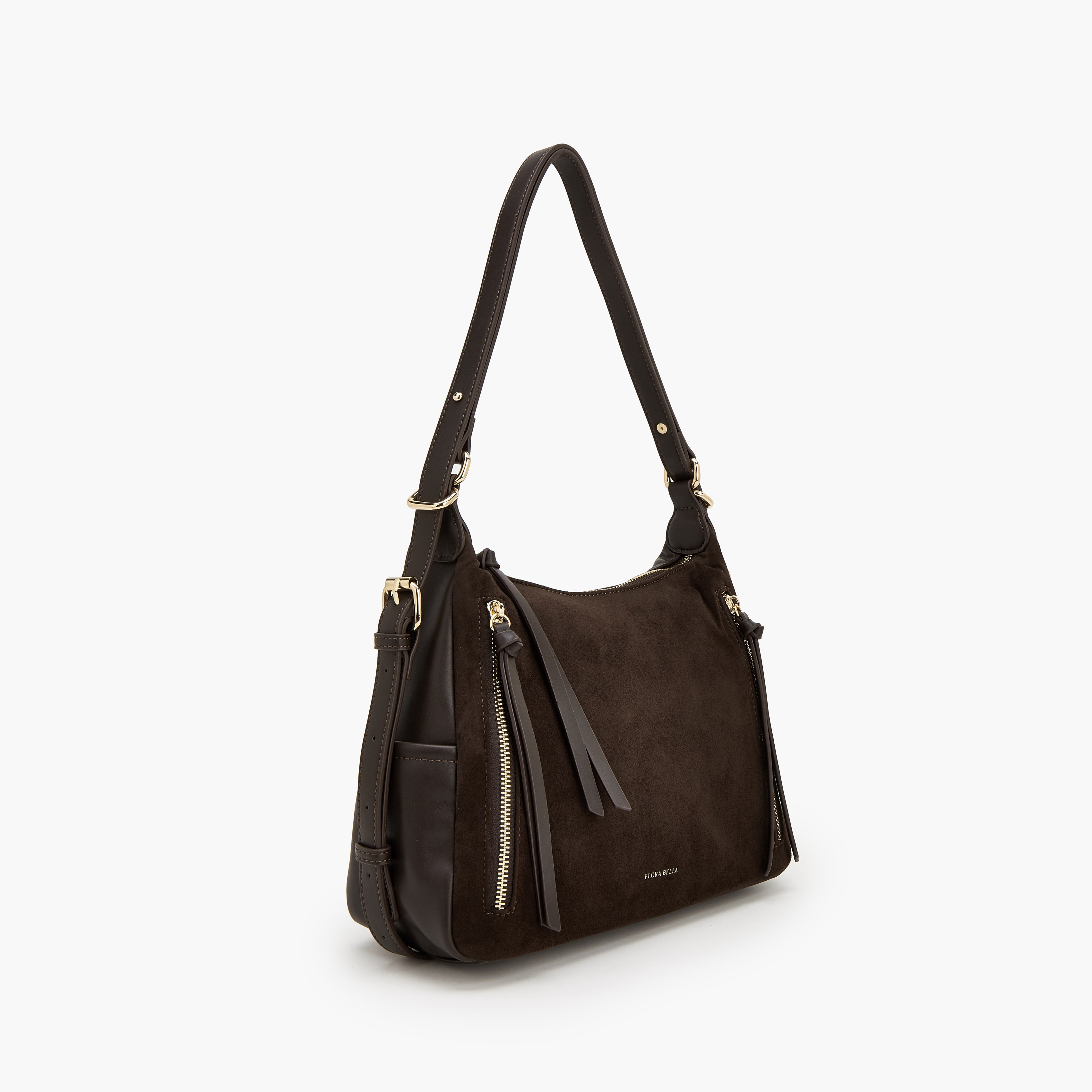 Flora Bella Tassel Accent Shoulder Bag with Adjustable Strap-women-bagsandwallets-handbags-image-2